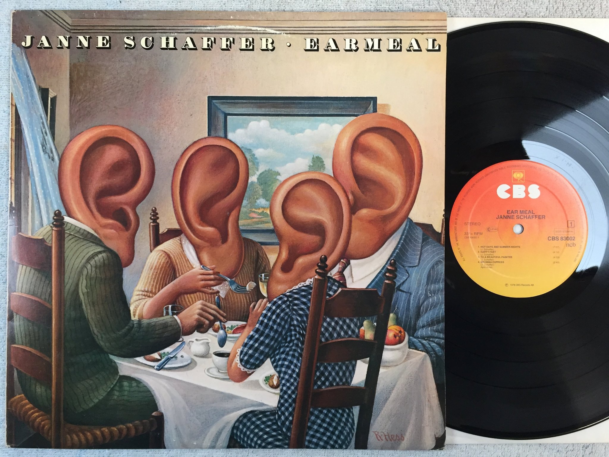 Omslagsbild för skivan JANNE SCHAFFER ear meal  LP -78 ncb CBS 83002