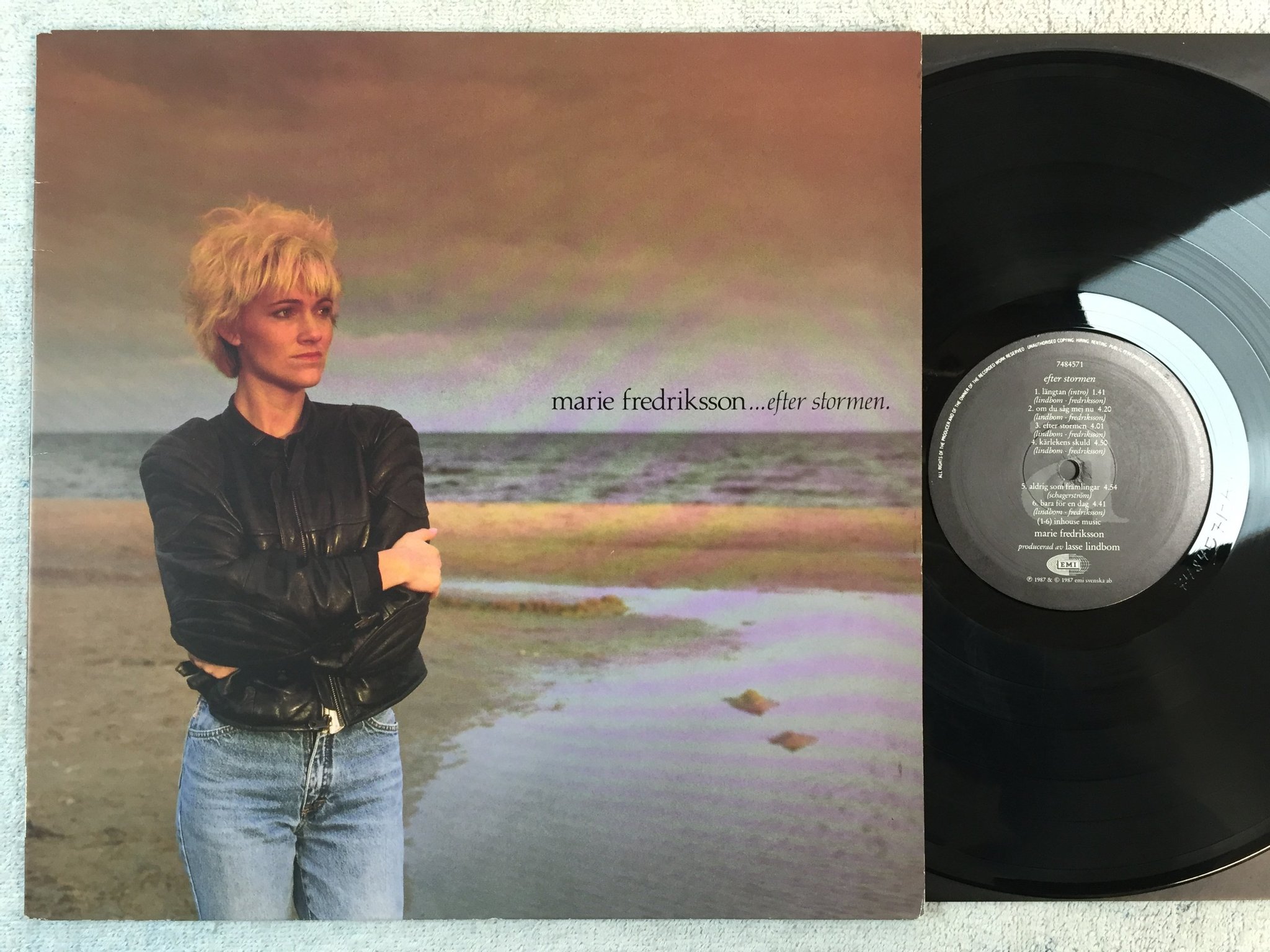 Omslagsbild för skivan MARIE FREDRIKSSON efter stormen LP -87 Swe EMI 7484571
