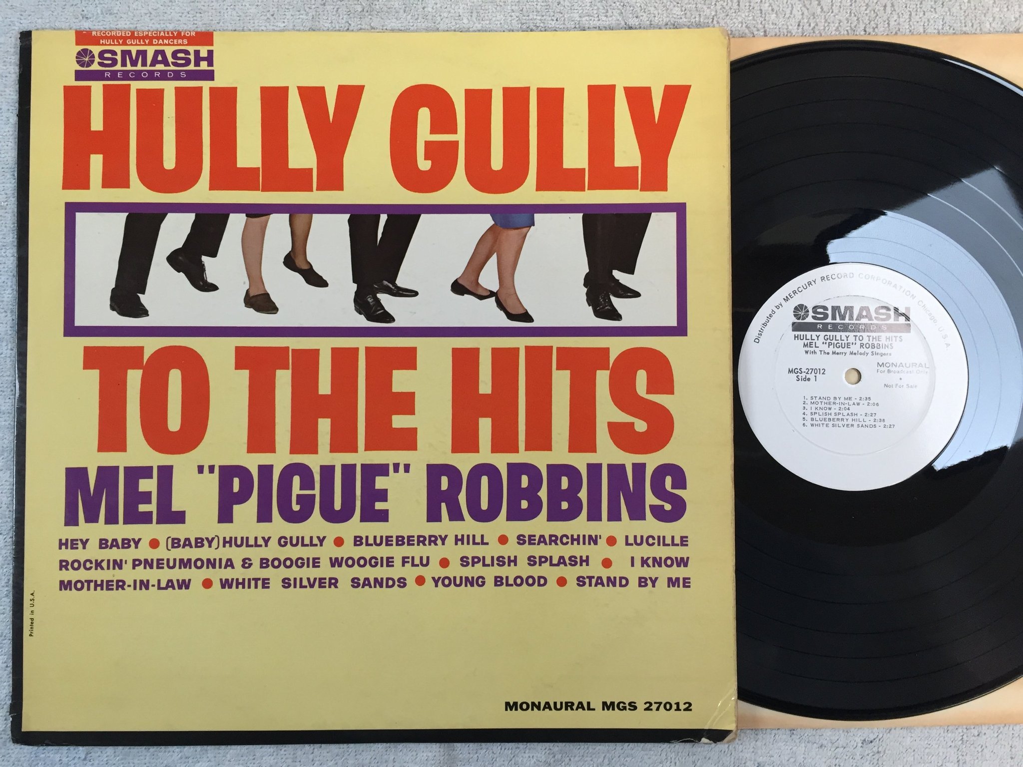 Omslagsbild för skivan MEL ROBBINS hully gully to the hits LP -62 US SMASH MGS 27012 promo