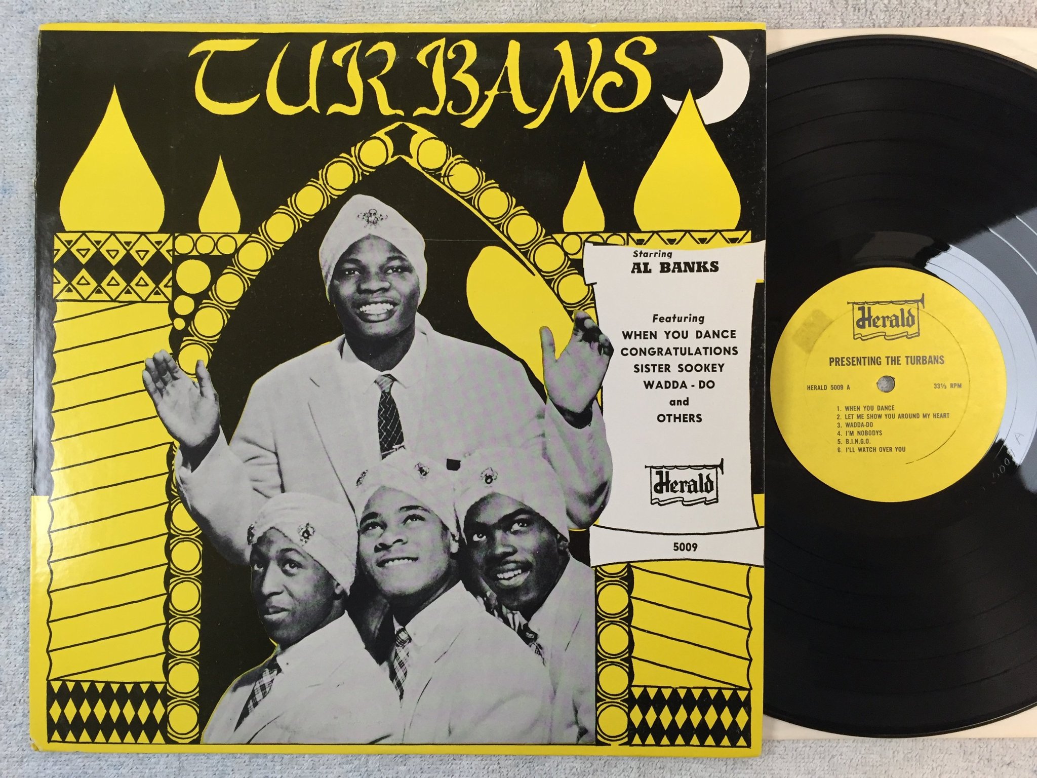 Omslagsbild för skivan THE TURBANS presenting LP US HERALD 5009