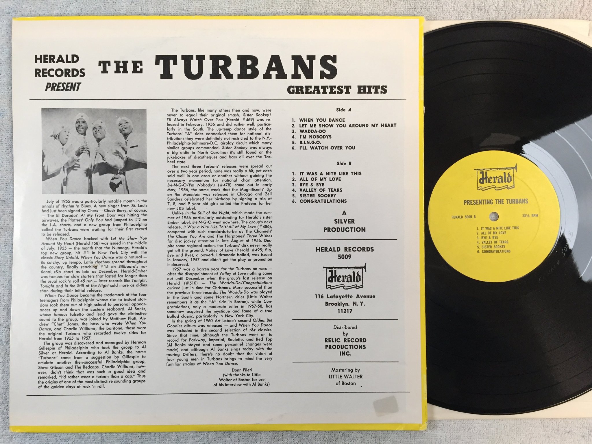 Omslagsbild för skivan THE TURBANS presenting LP US HERALD 5009