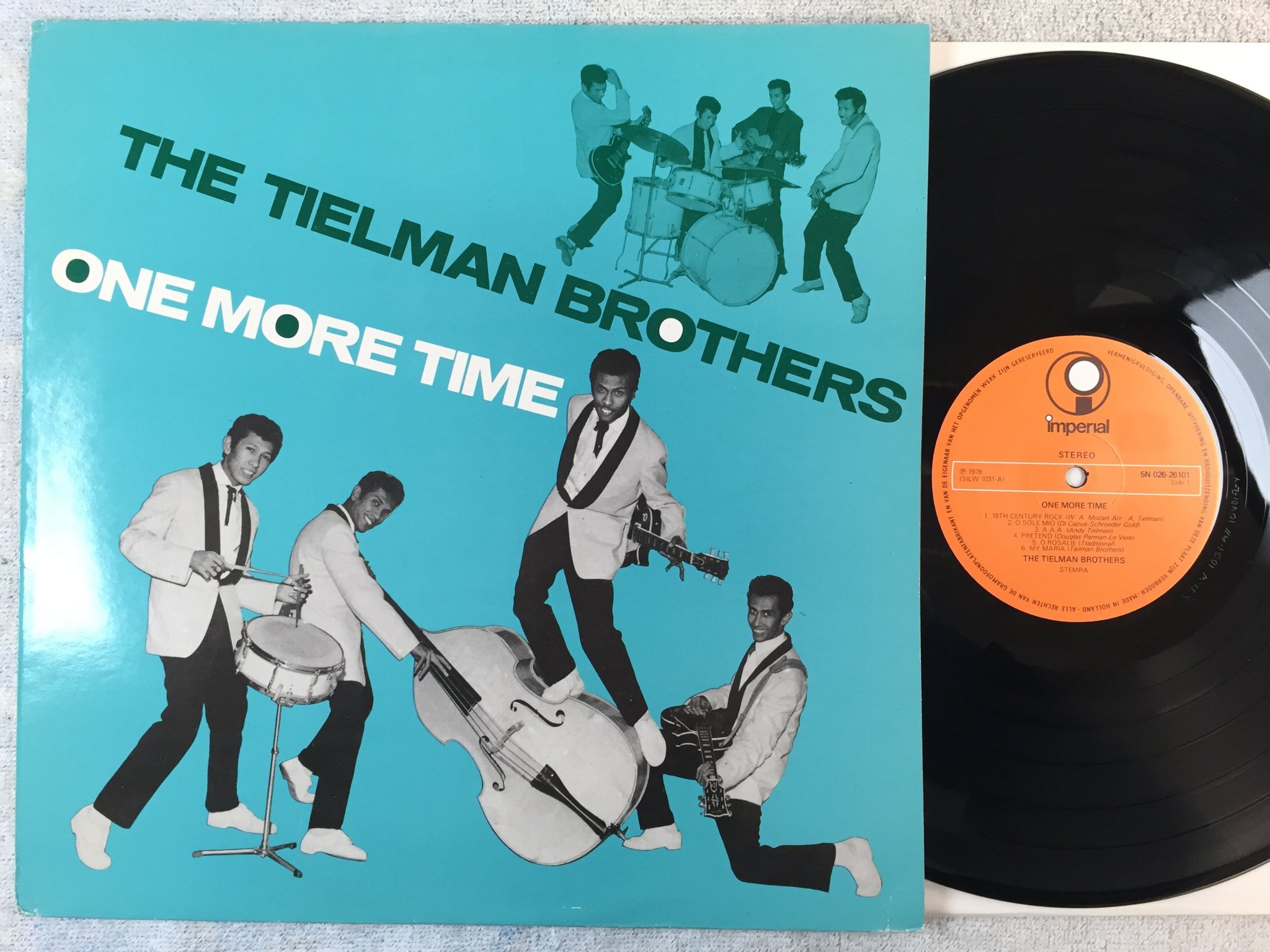 Omslagsbild för skivan THE TIELMAN BROTHERS one more time LP -78 Hol IMPERIAL 5N 026-26101