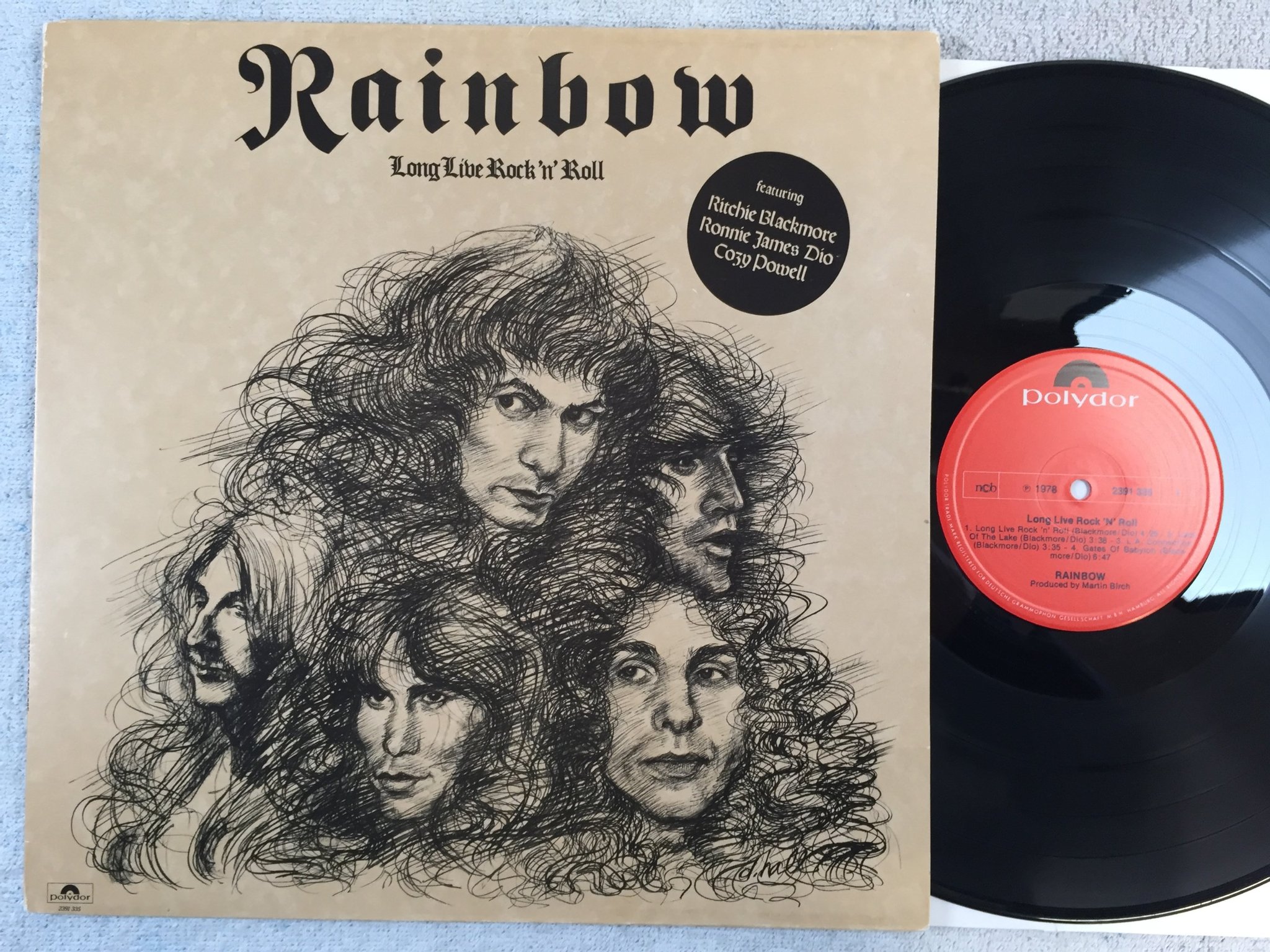 Omslagsbild för skivan RAINBOW long live rock n roll LP ncb POLYDOR 2391335