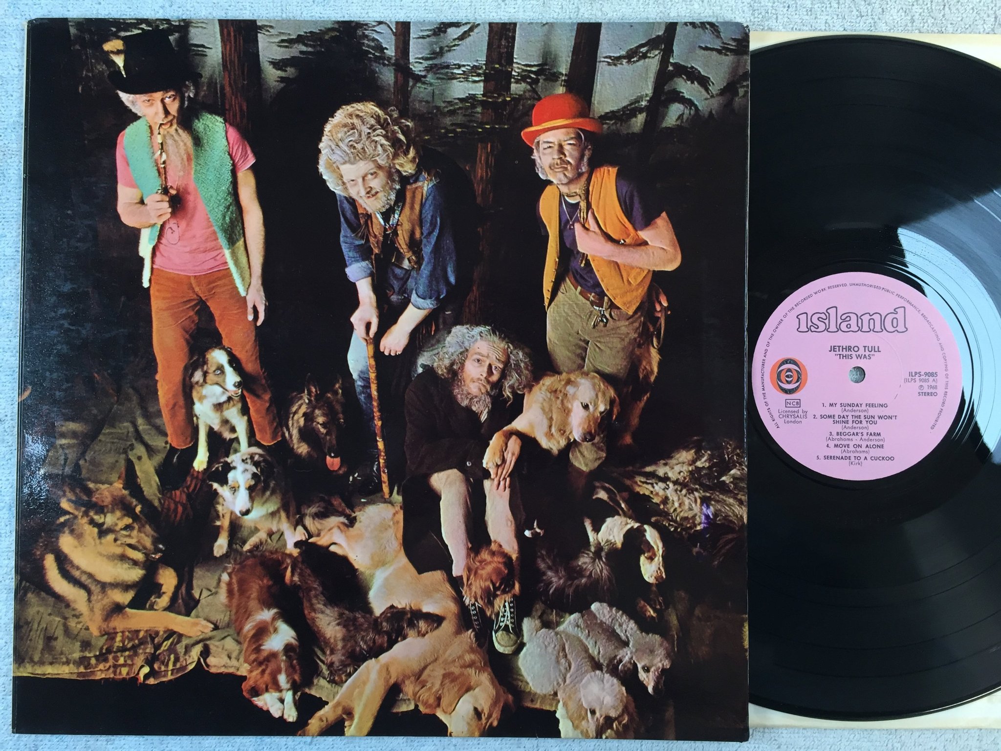 Omslagsbild för skivan JETHRO TULL this was LP -68 ncb ISLAND ILPS-9085