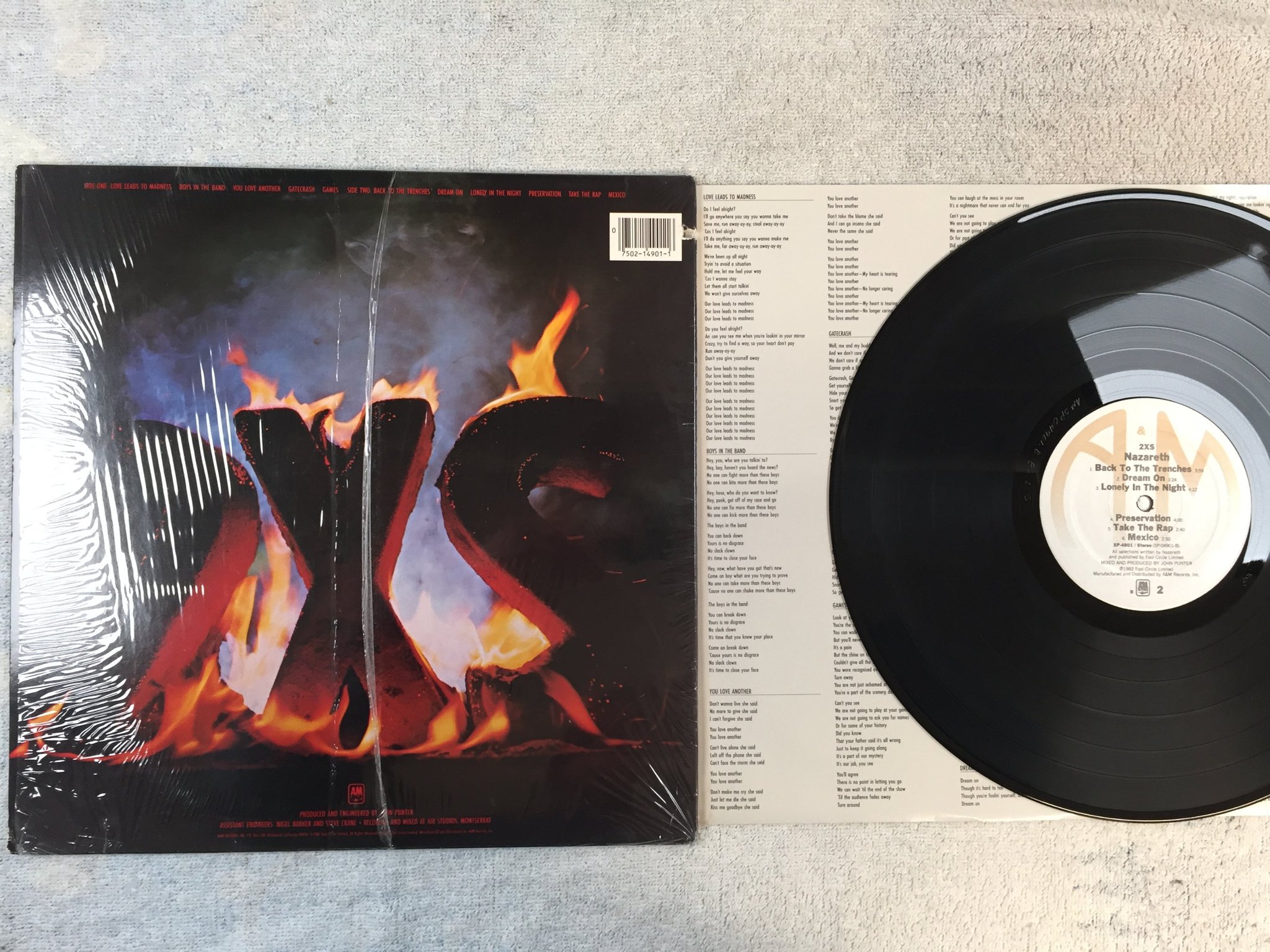 Omslagsbild för skivan NAZARETH 2xs LP -82 US A&M SP-4901