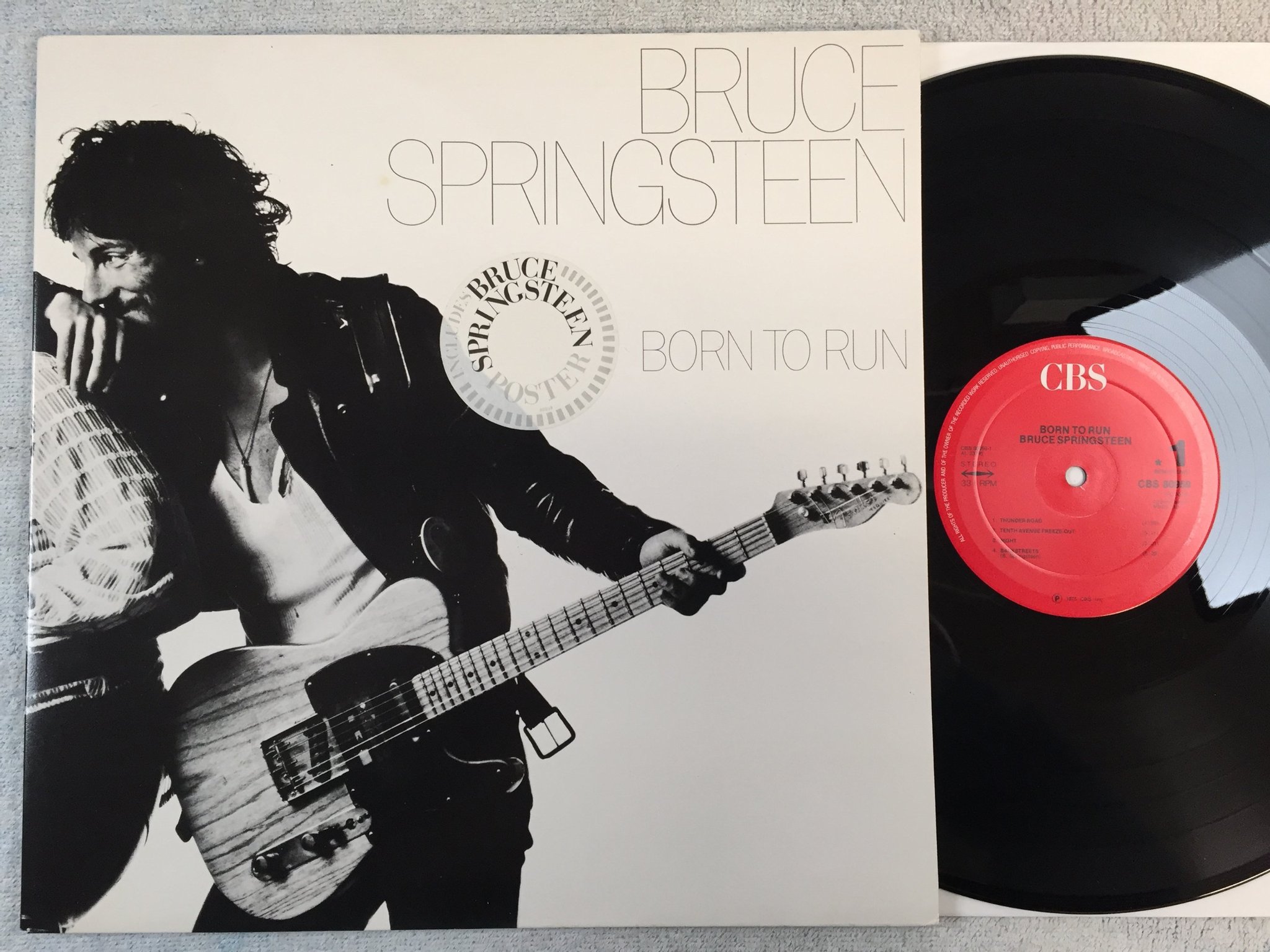Omslagsbild för skivan BRUCE SPRINGSTEEN born to run LP Hol CBS 80959