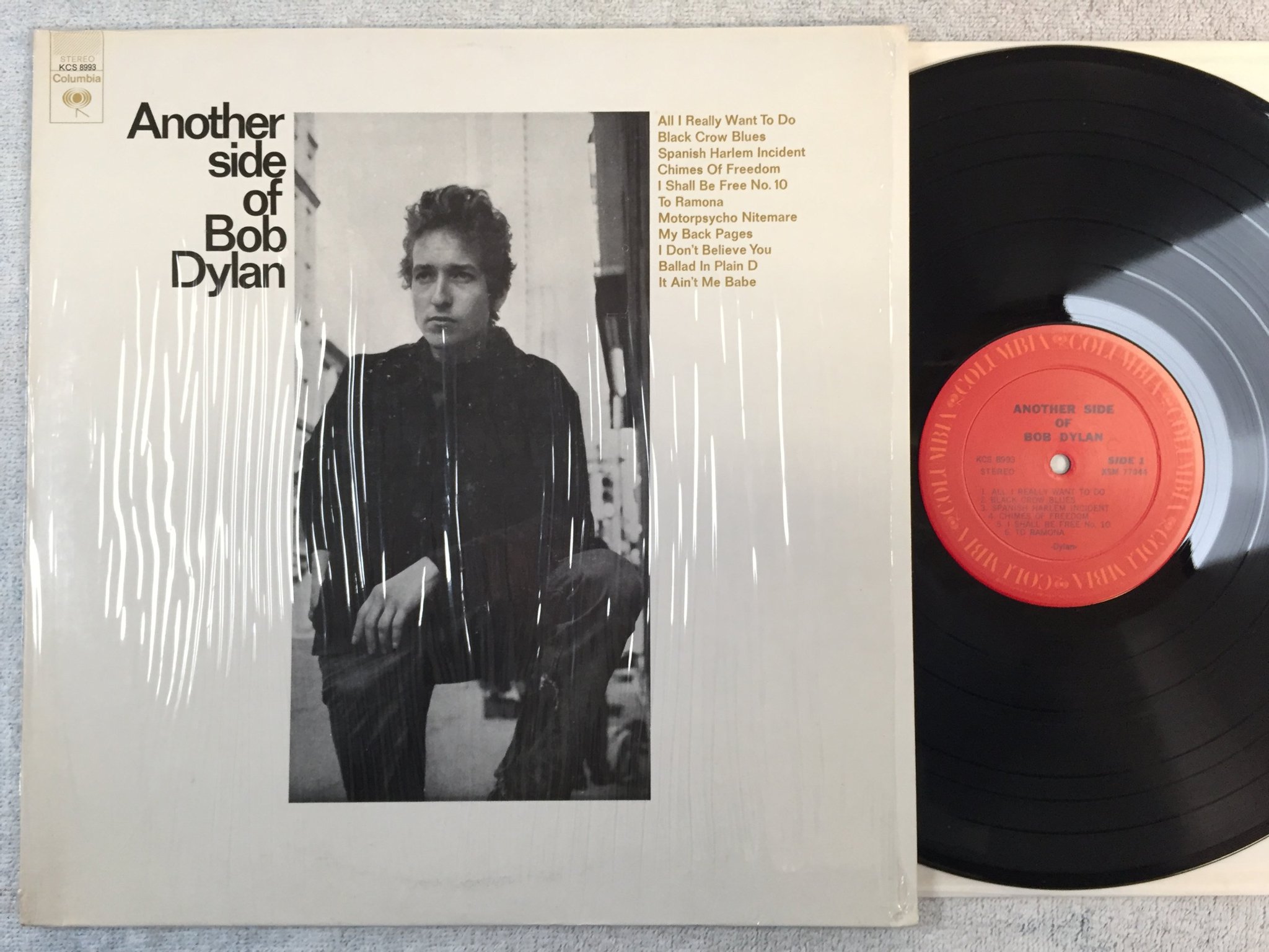 Omslagsbild för skivan BOB DYLAN another side of LP -64/75 US COLUMBIA kCS 8993