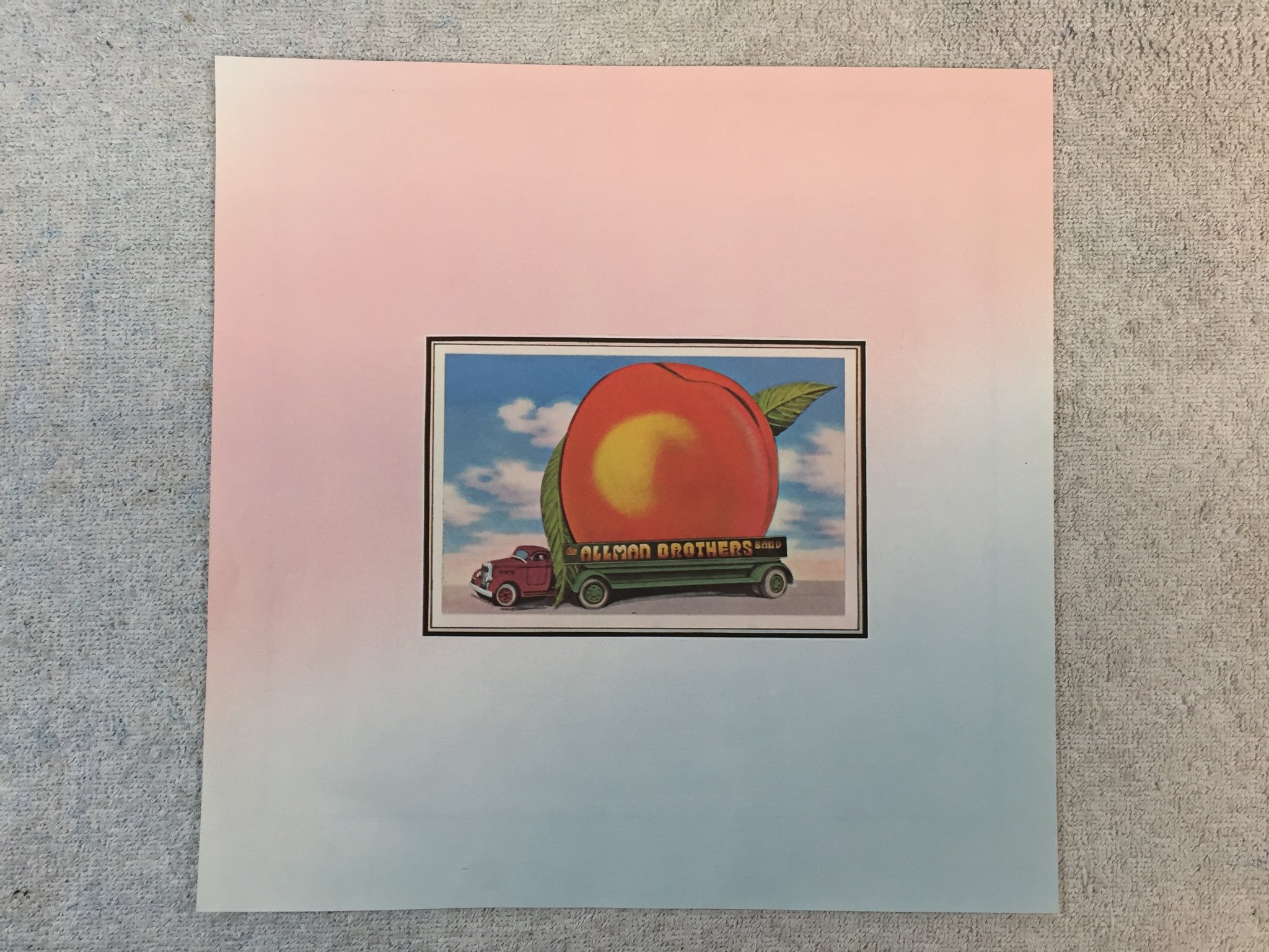 Omslagsbild för skivan THE ALLMAN BROTHERS BAND eat a peach 2xLP -72 US CAPRICORN 3CP 0102