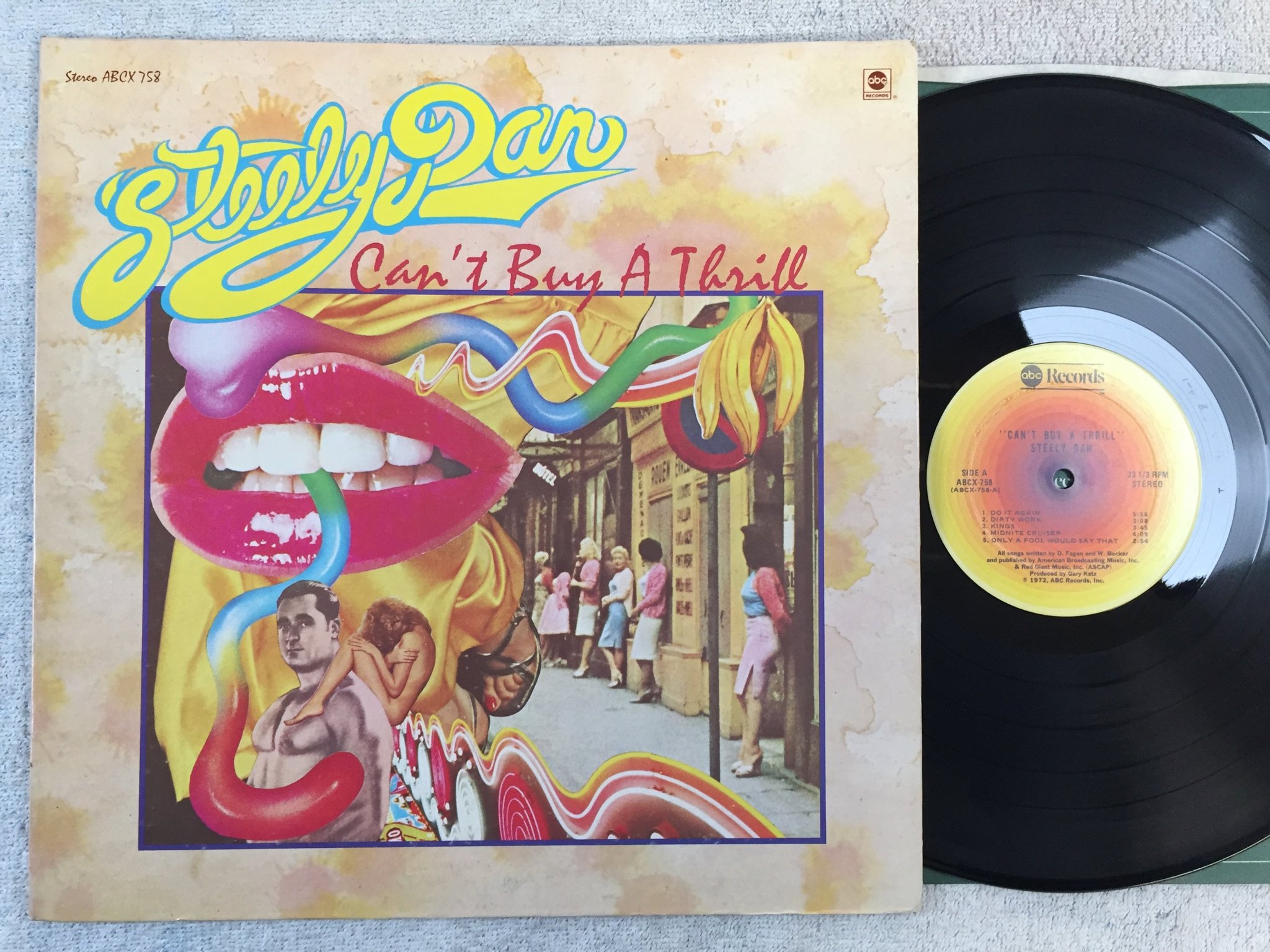 Omslagsbild för skivan STEELY DAN can't buy a thrill LP -72 US ABC ABCX-758