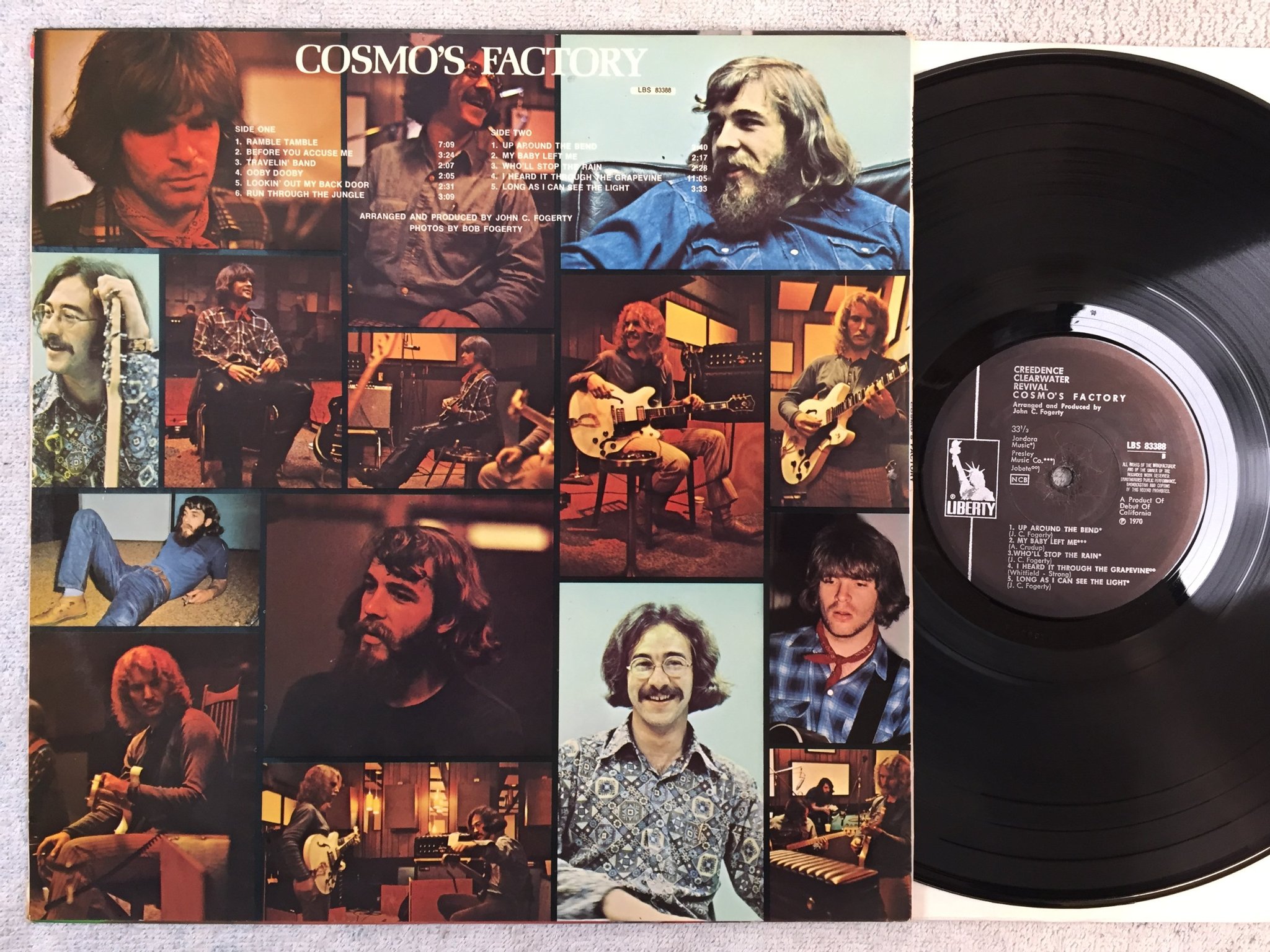 Omslagsbild för skivan CREEDENCE CLEARWATER REVIVAL cosmo's factory LP -70 ncb LIBERTY LBS 83388
