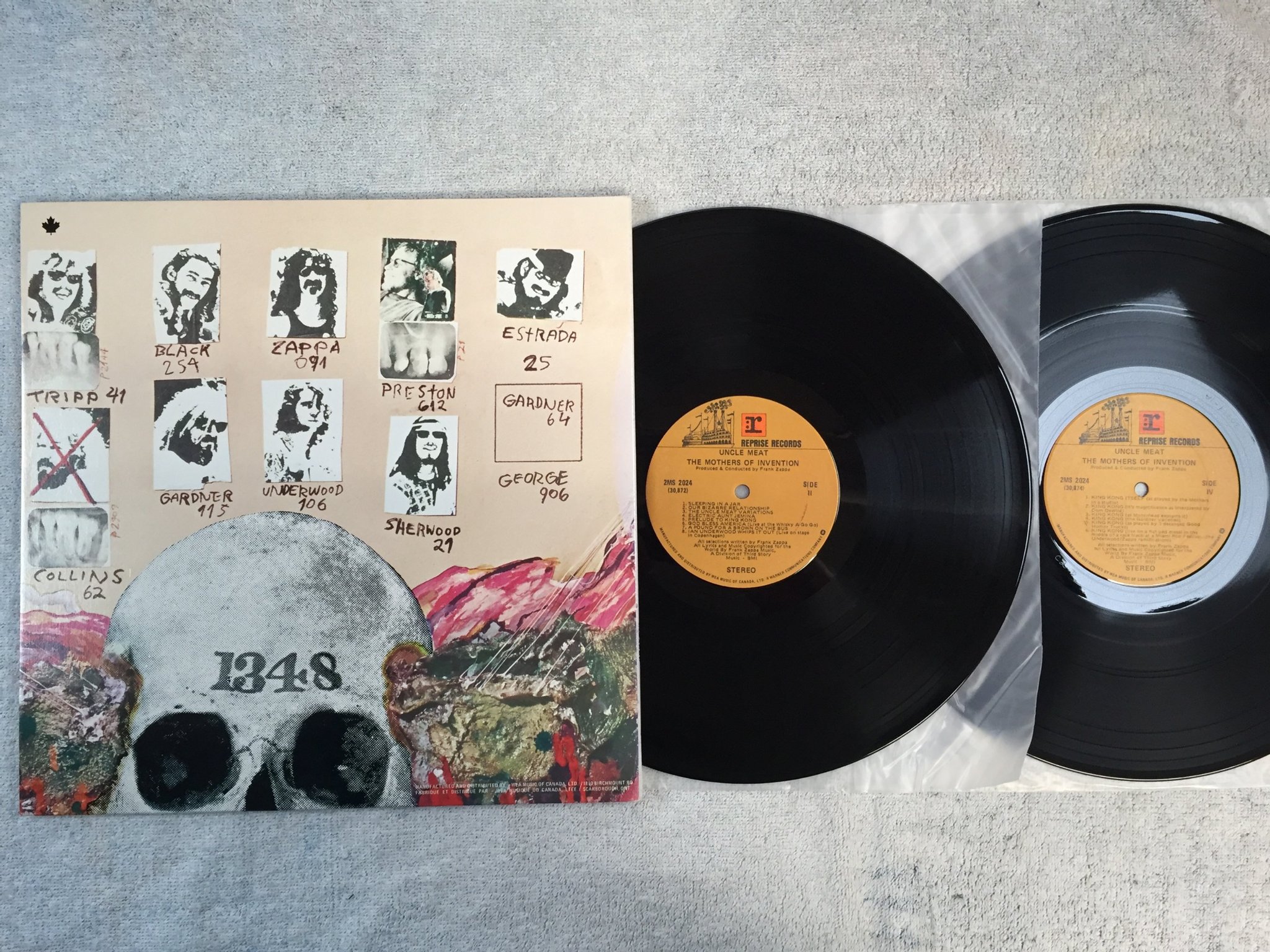 Omslagsbild för skivan THE MOTHERS OF INVENTION uncle meat 2xLP Can REPRISE 2MS 2024