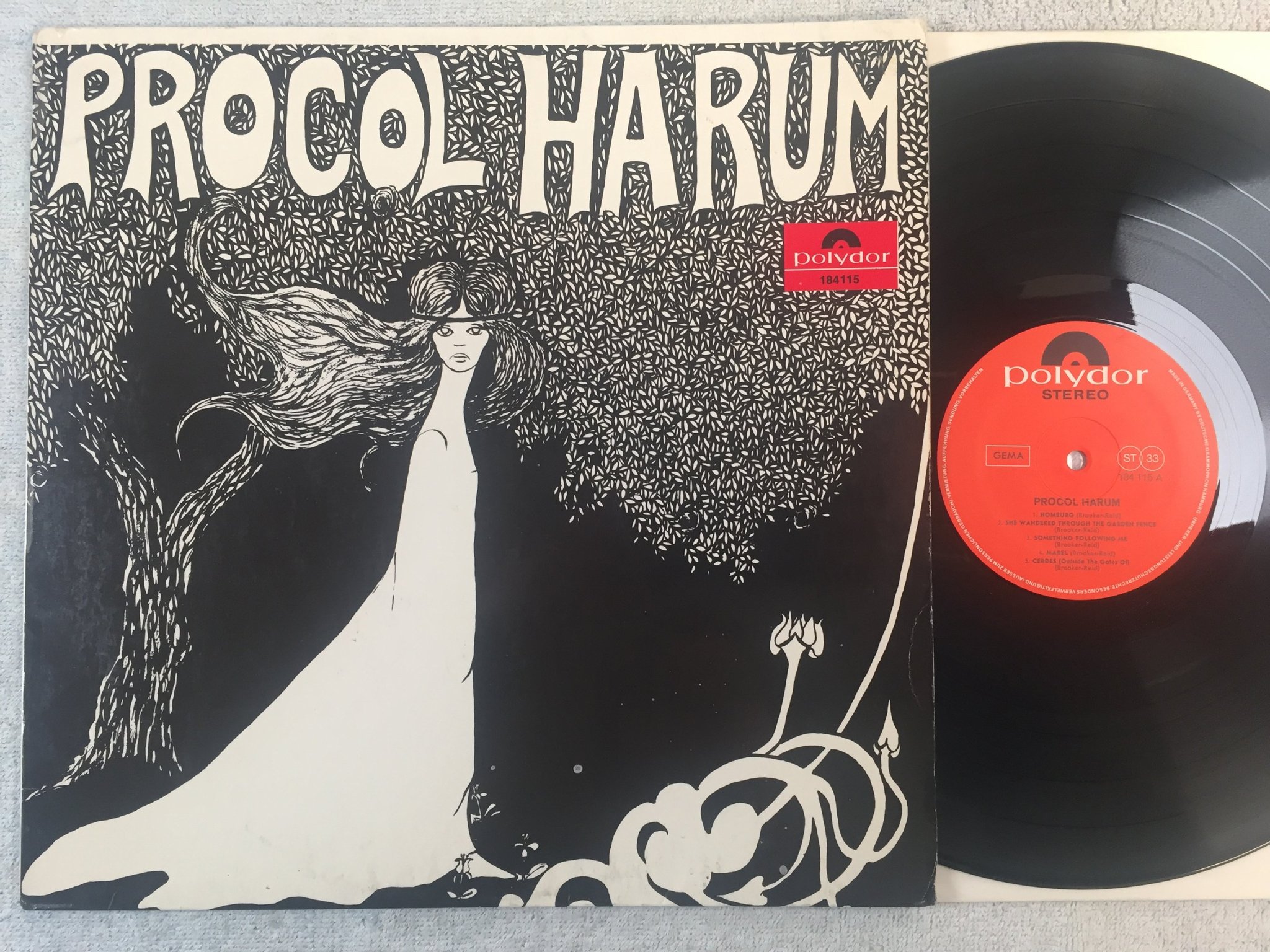 Omslagsbild för skivan PROCOL HARUM s/t LP Ger POLYDOR 184115
