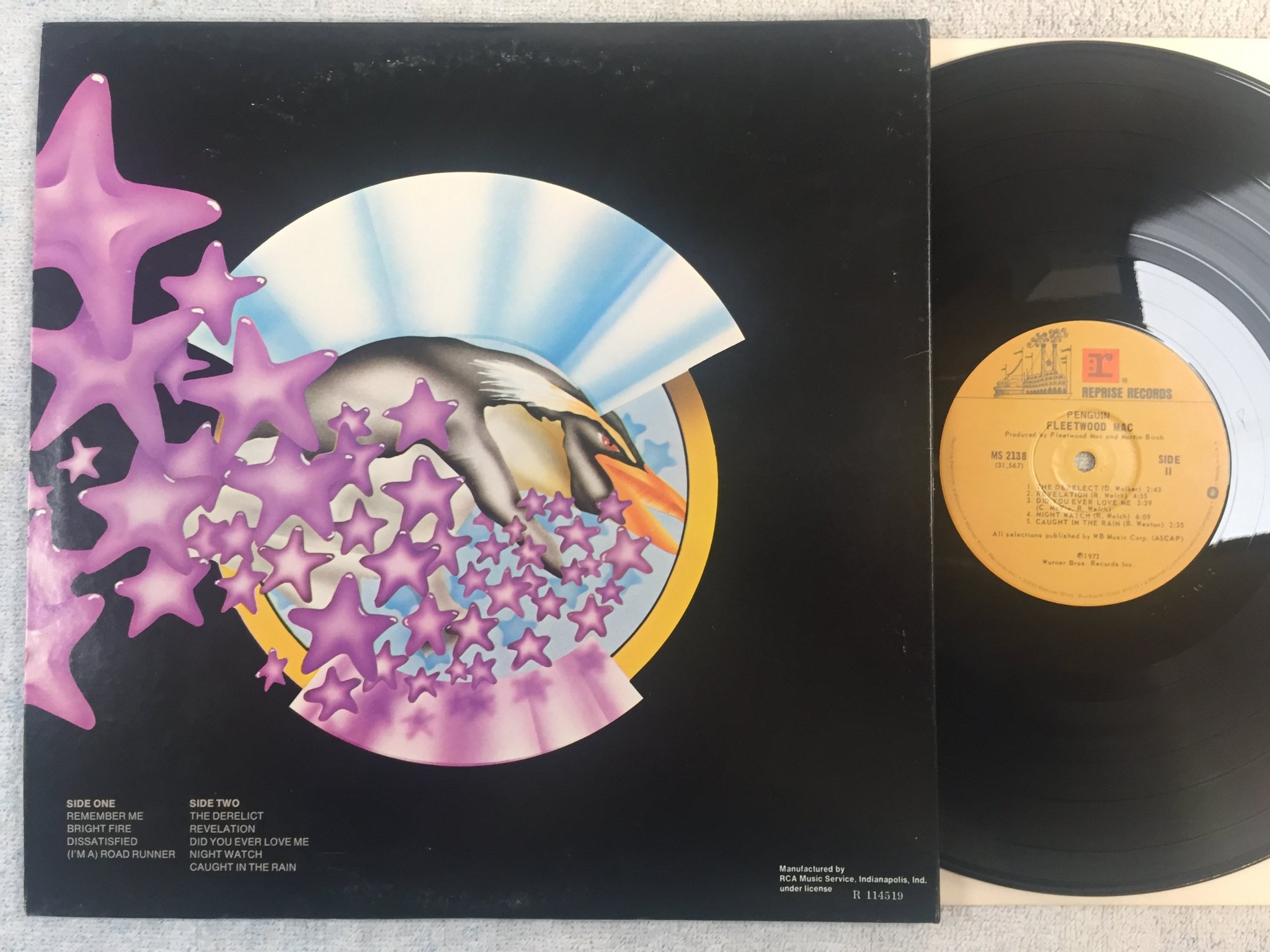 Omslagsbild för skivan FLEETWOOD MAC penguin LP -73 US REPRISE MS 2138