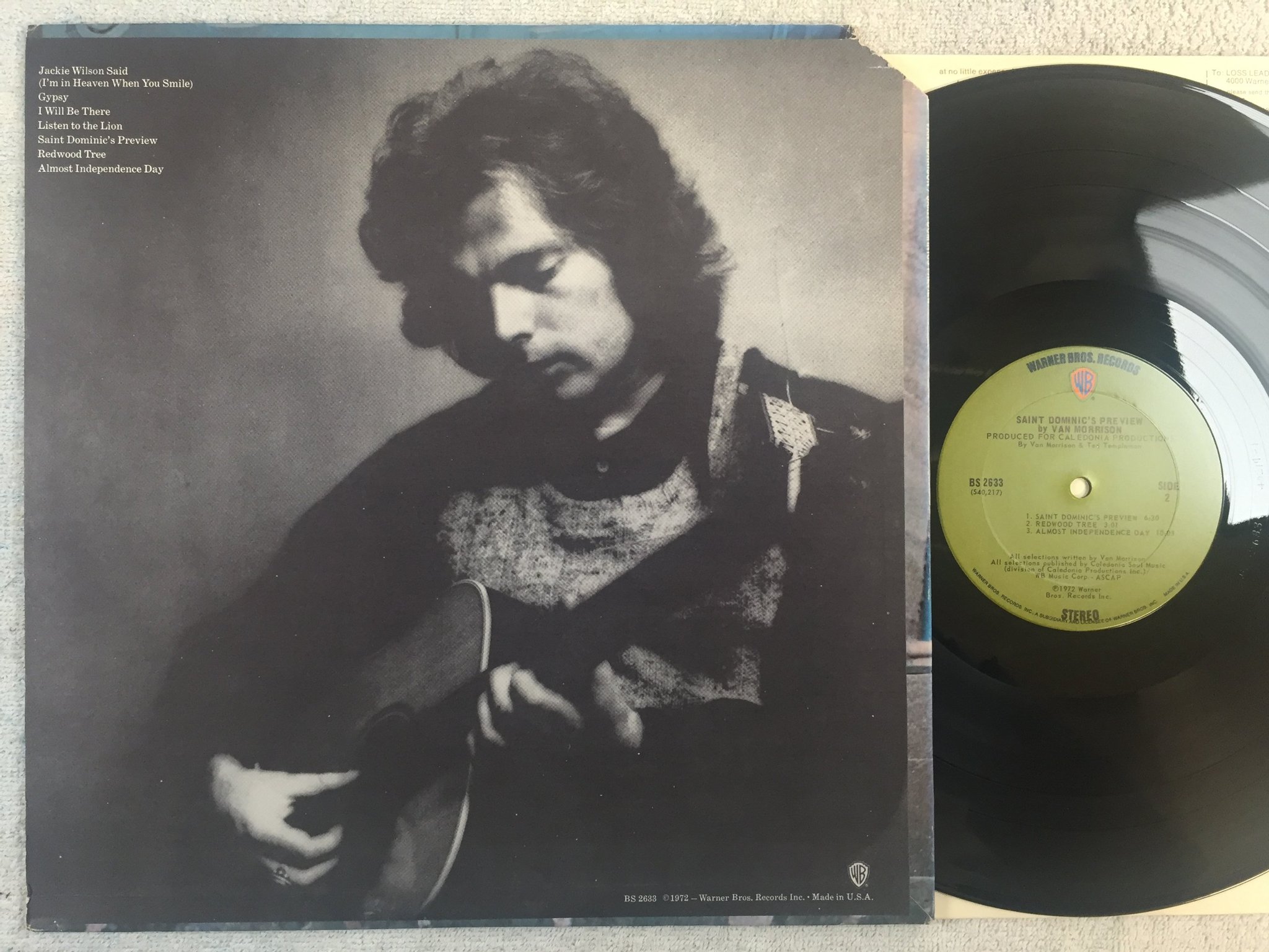 Omslagsbild för skivan VAN MORRISON Saint Doninic's preview LP -72 US WARNER BS 2633