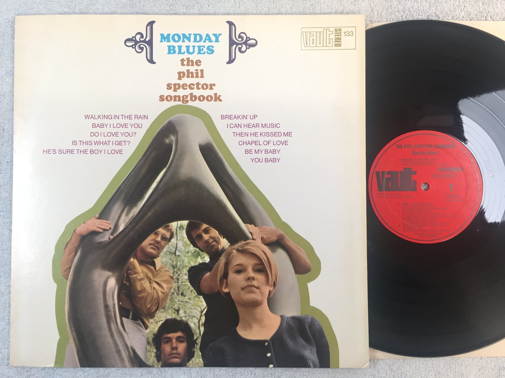 Omslagsbild för skivan THE PHIL SPECTOR SONGBOOK monday blues LP -70 US VAULT SLP-133