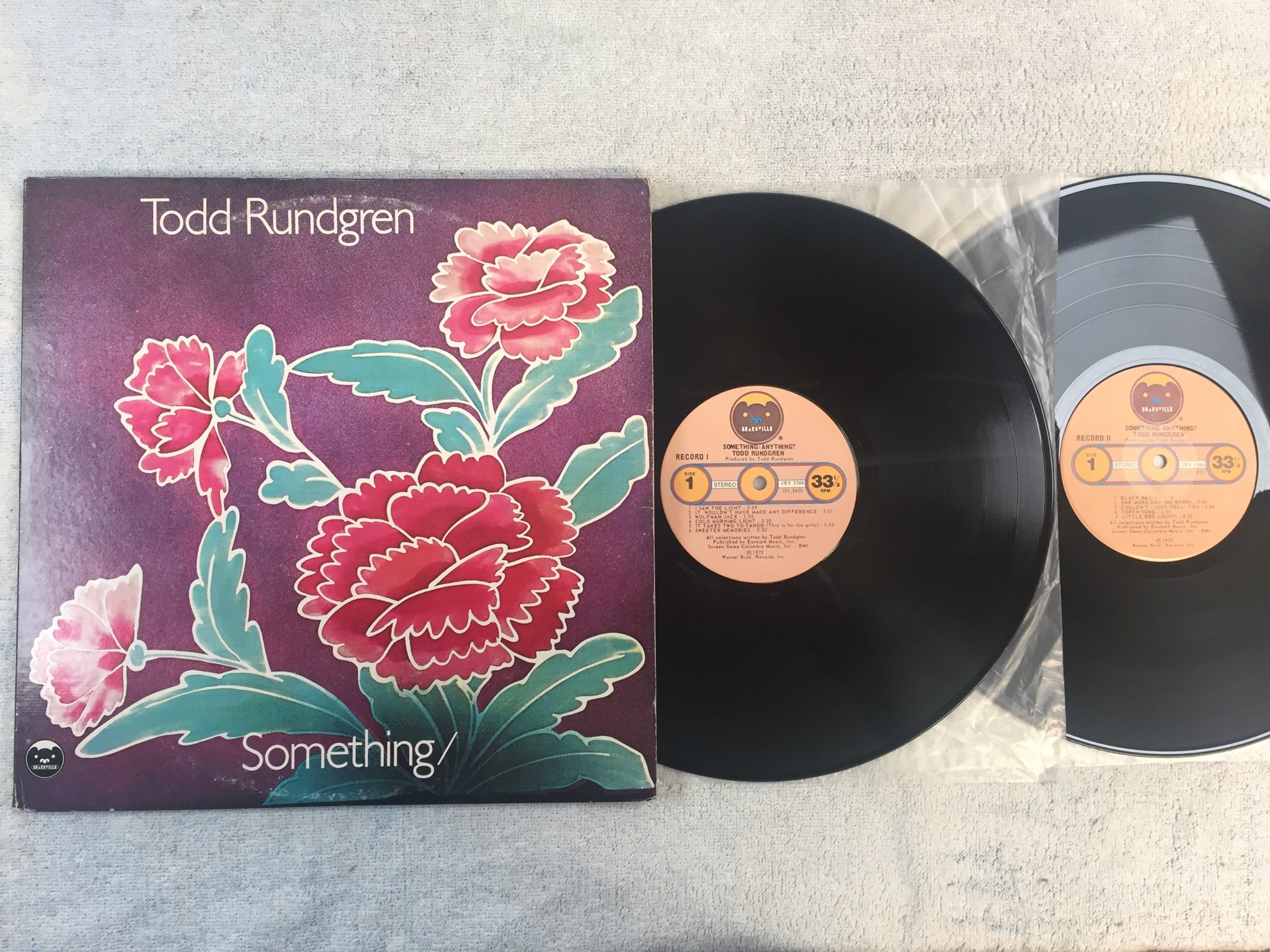 Omslagsbild för skivan TODD RUNDGREN something 2xLP -72 US BEARSVILLE 2BX 2066