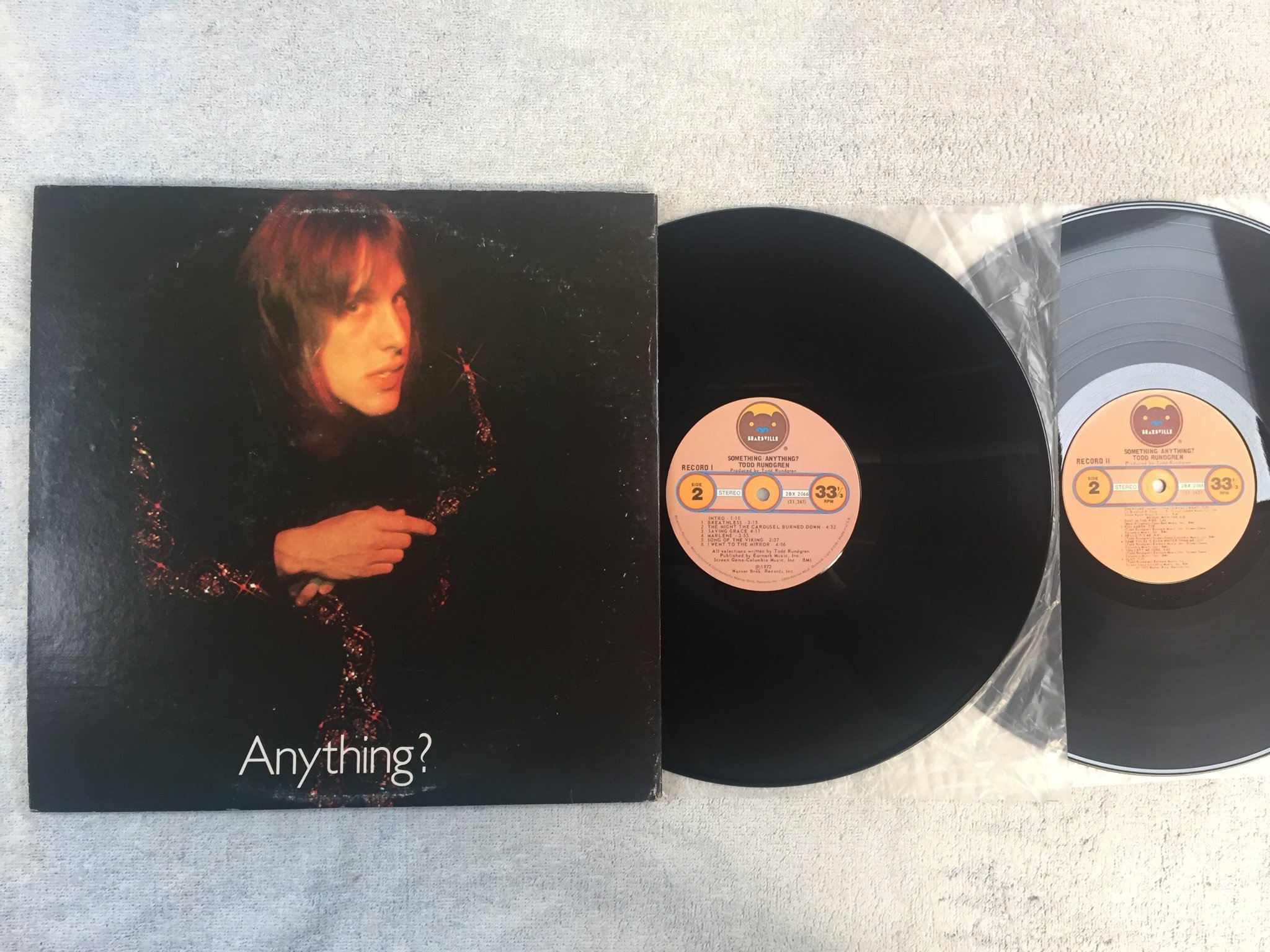 Omslagsbild för skivan TODD RUNDGREN something 2xLP -72 US BEARSVILLE 2BX 2066