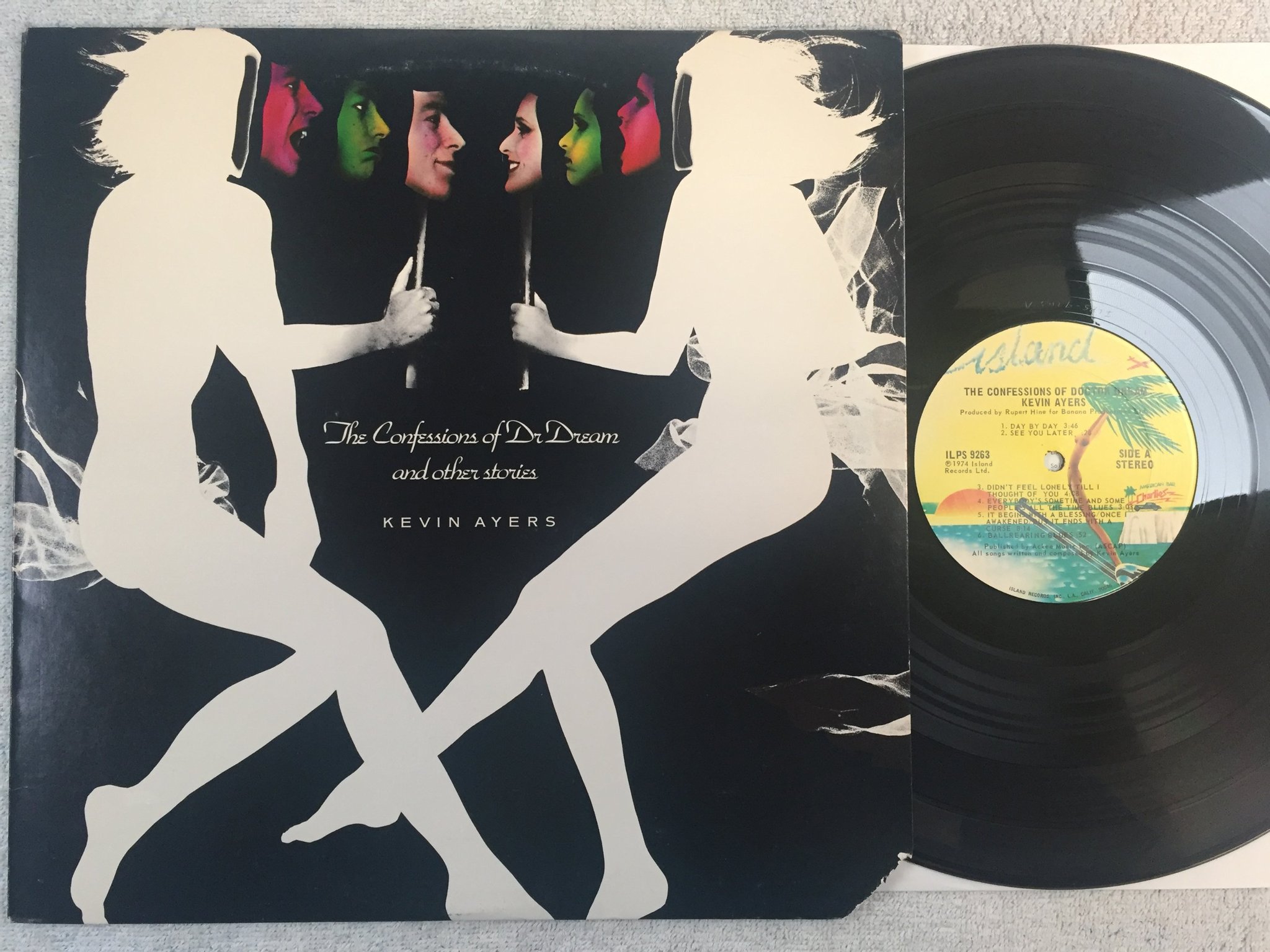 Omslagsbild för skivan KEVIN AYERS the confessions of doctor dream LP -74 US ISLAND ILPS 9263