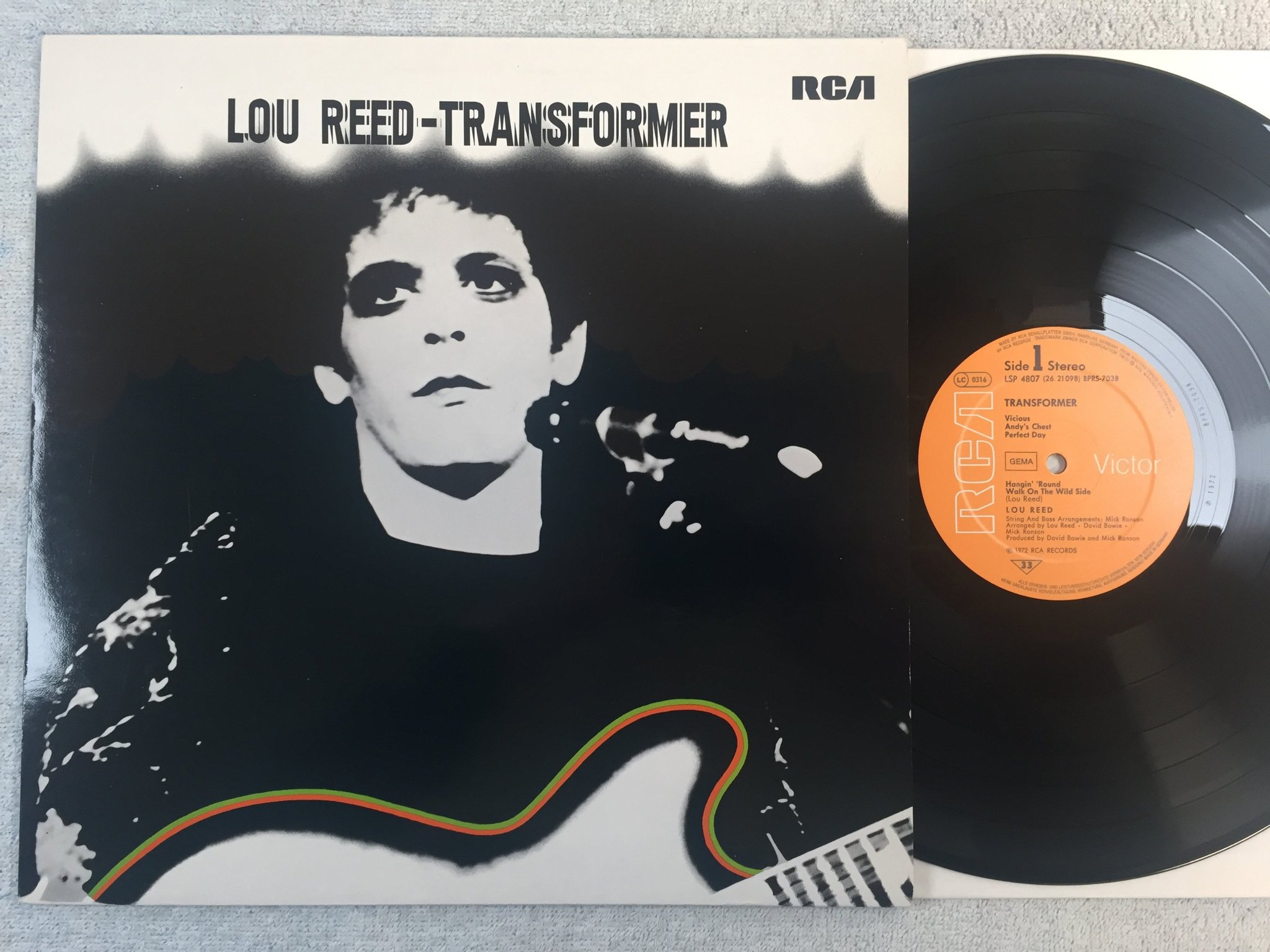 Omslagsbild för skivan LOU REED transformer LP -72 Ger RCA LSP 4807