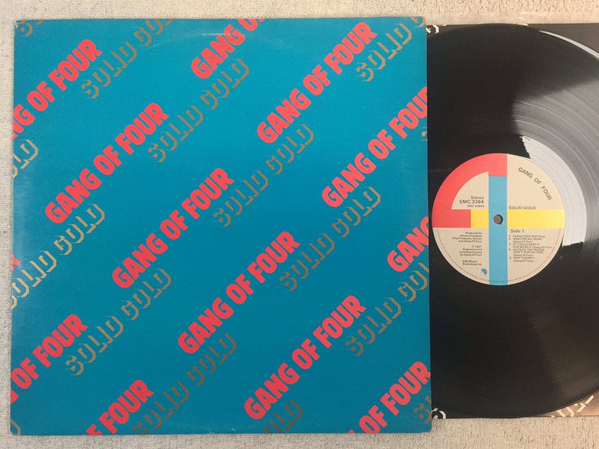 Omslagsbild för skivan GANG OF FOUR s/t LP -81 UK EMI EMC 3364