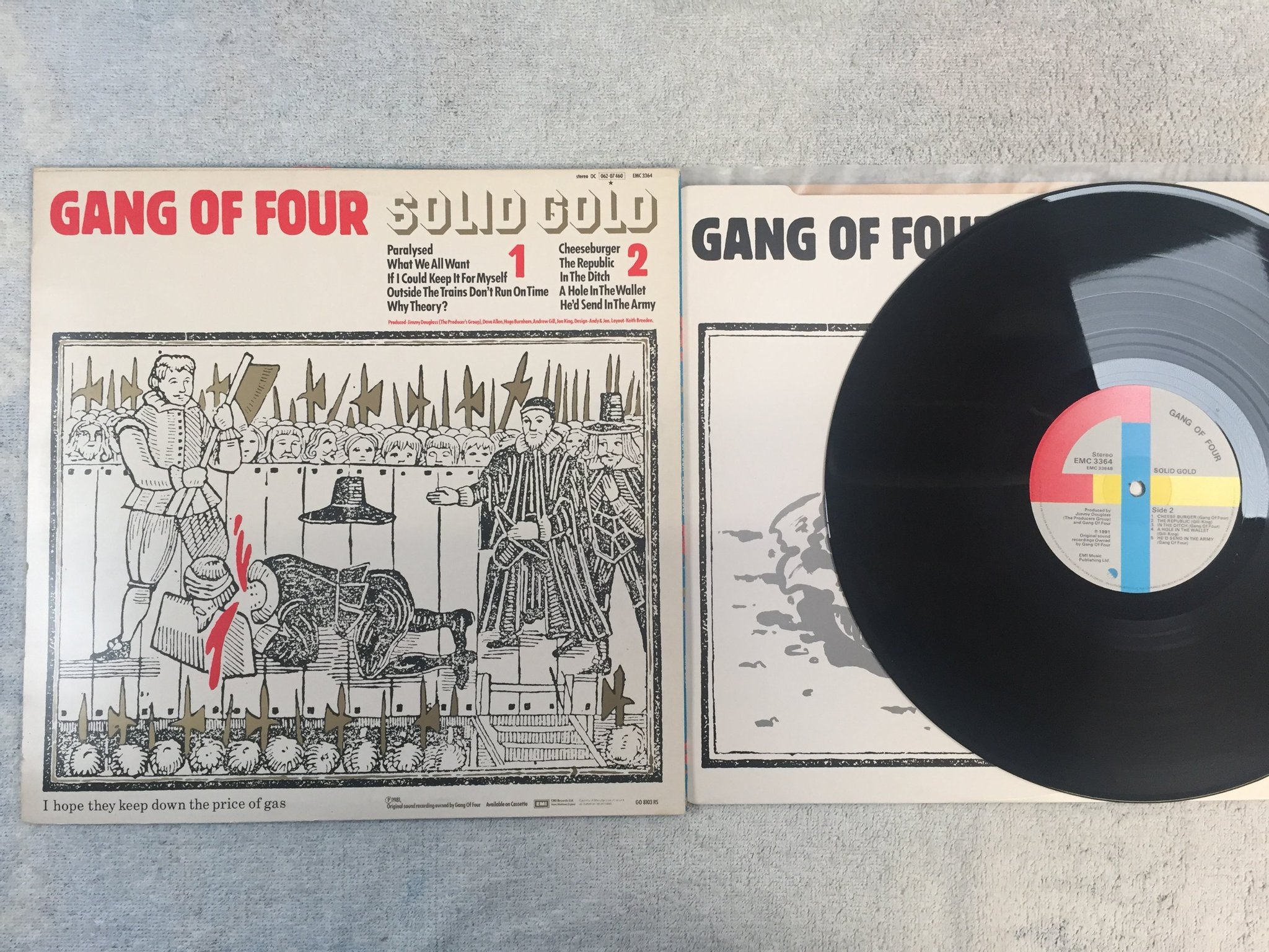 Omslagsbild för skivan GANG OF FOUR s/t LP -81 UK EMI EMC 3364