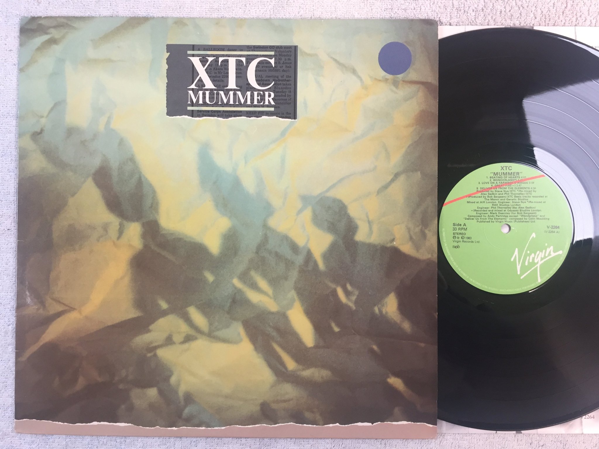 Omslagsbild för skivan XTC mummer LP -83 ncb VIRGIN V-2264