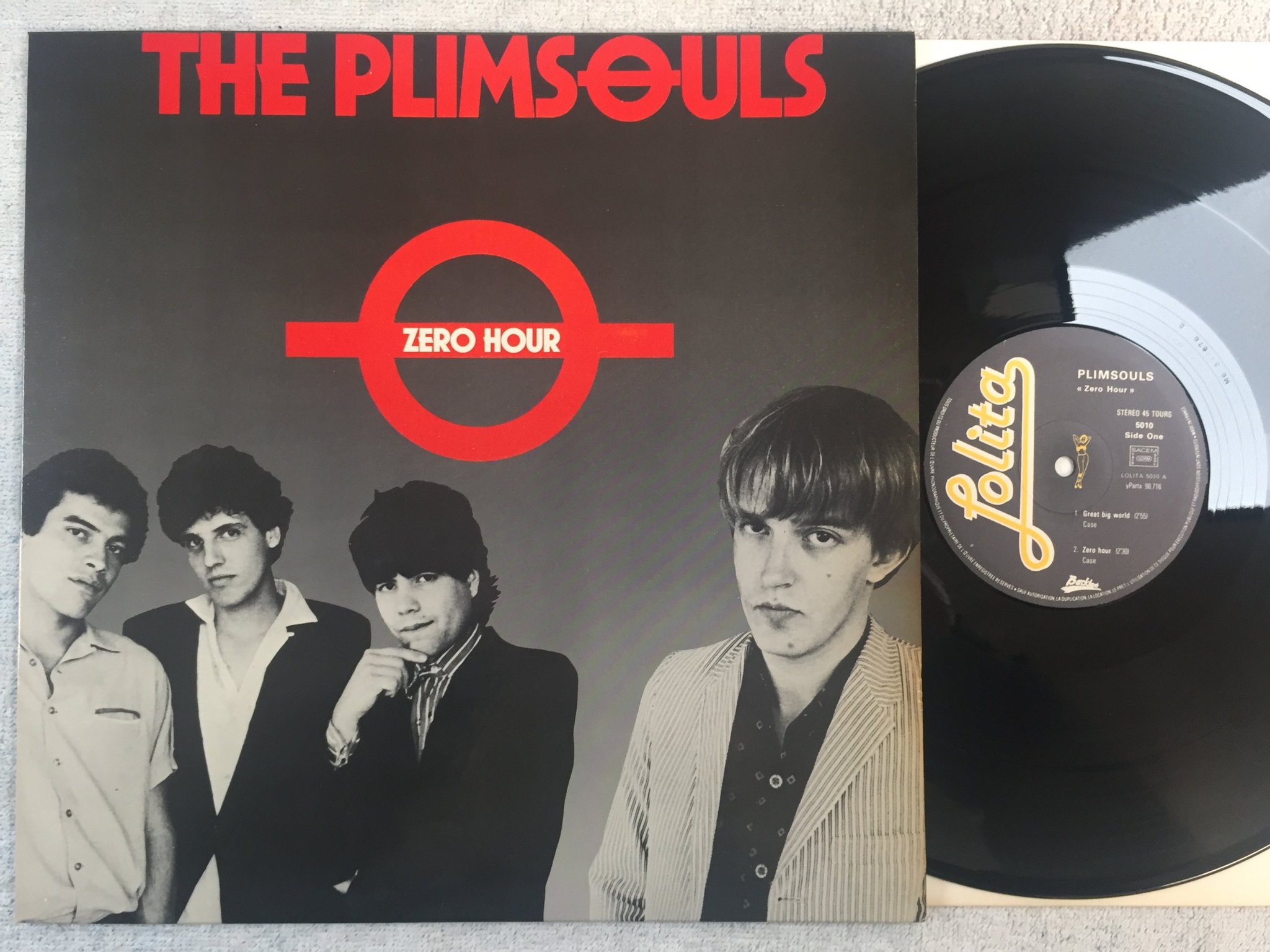 Omslagsbild för skivan PLIMSOULS zero hour 12"ep -83 Fra LOLITA 5010