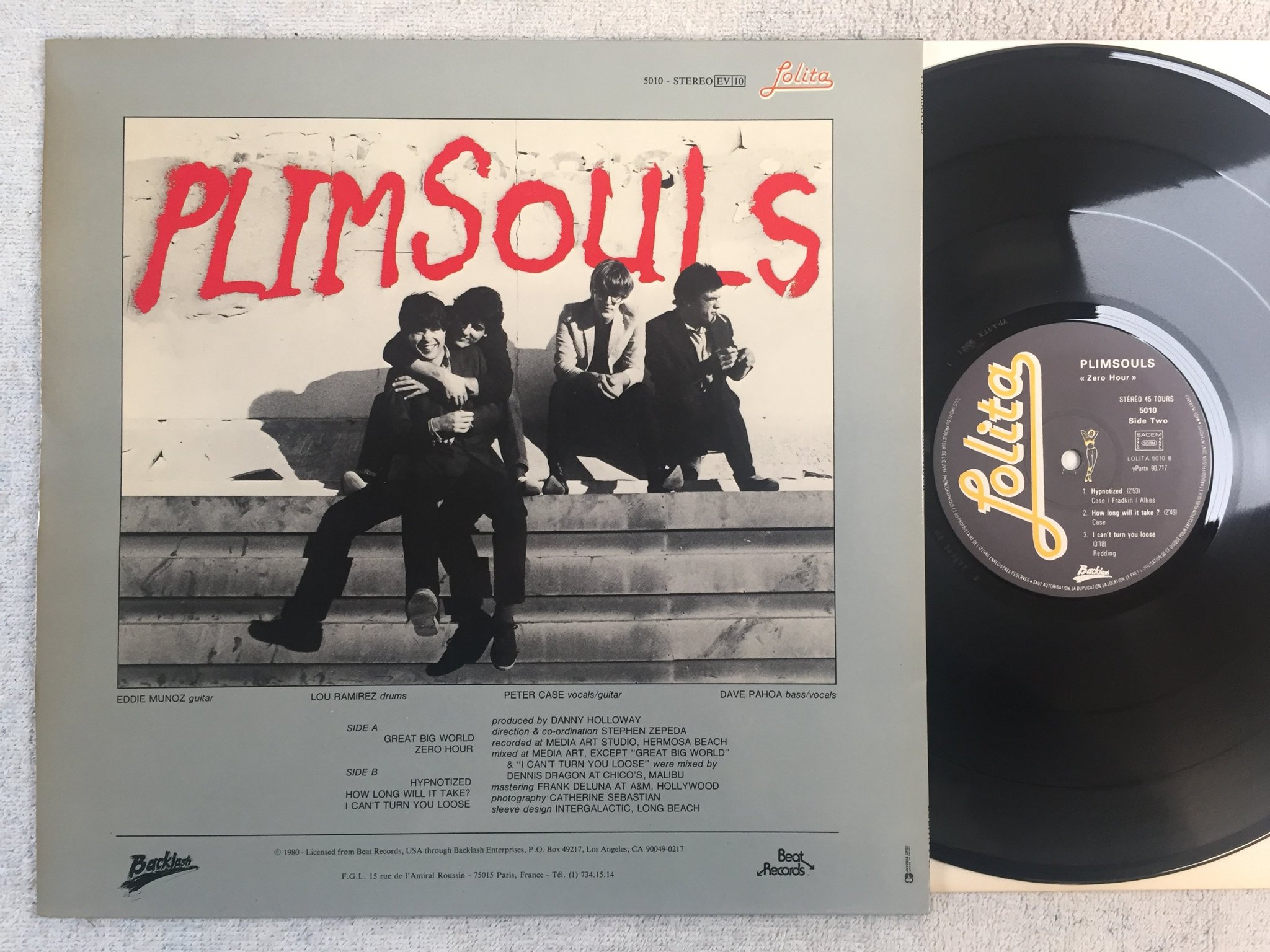 Omslagsbild för skivan PLIMSOULS zero hour 12"ep -83 Fra LOLITA 5010