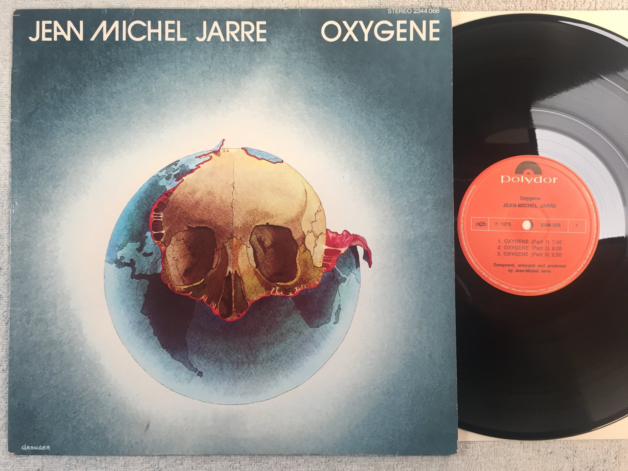 Omslagsbild för skivan JEAN-MICHEL JARRE ozygene LP -76 ncb POLYDOR 2344068