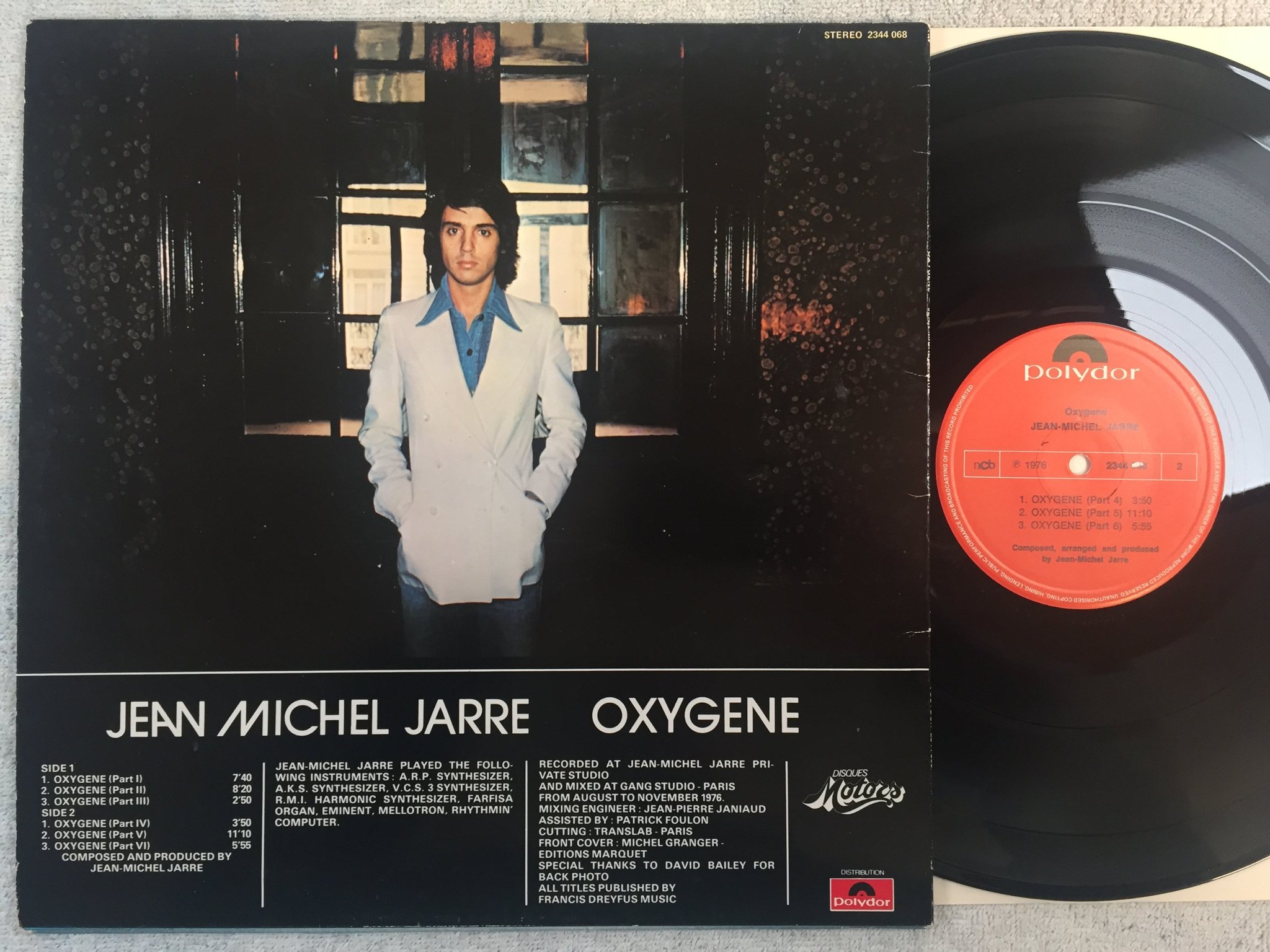 Omslagsbild för skivan JEAN-MICHEL JARRE ozygene LP -76 ncb POLYDOR 2344068