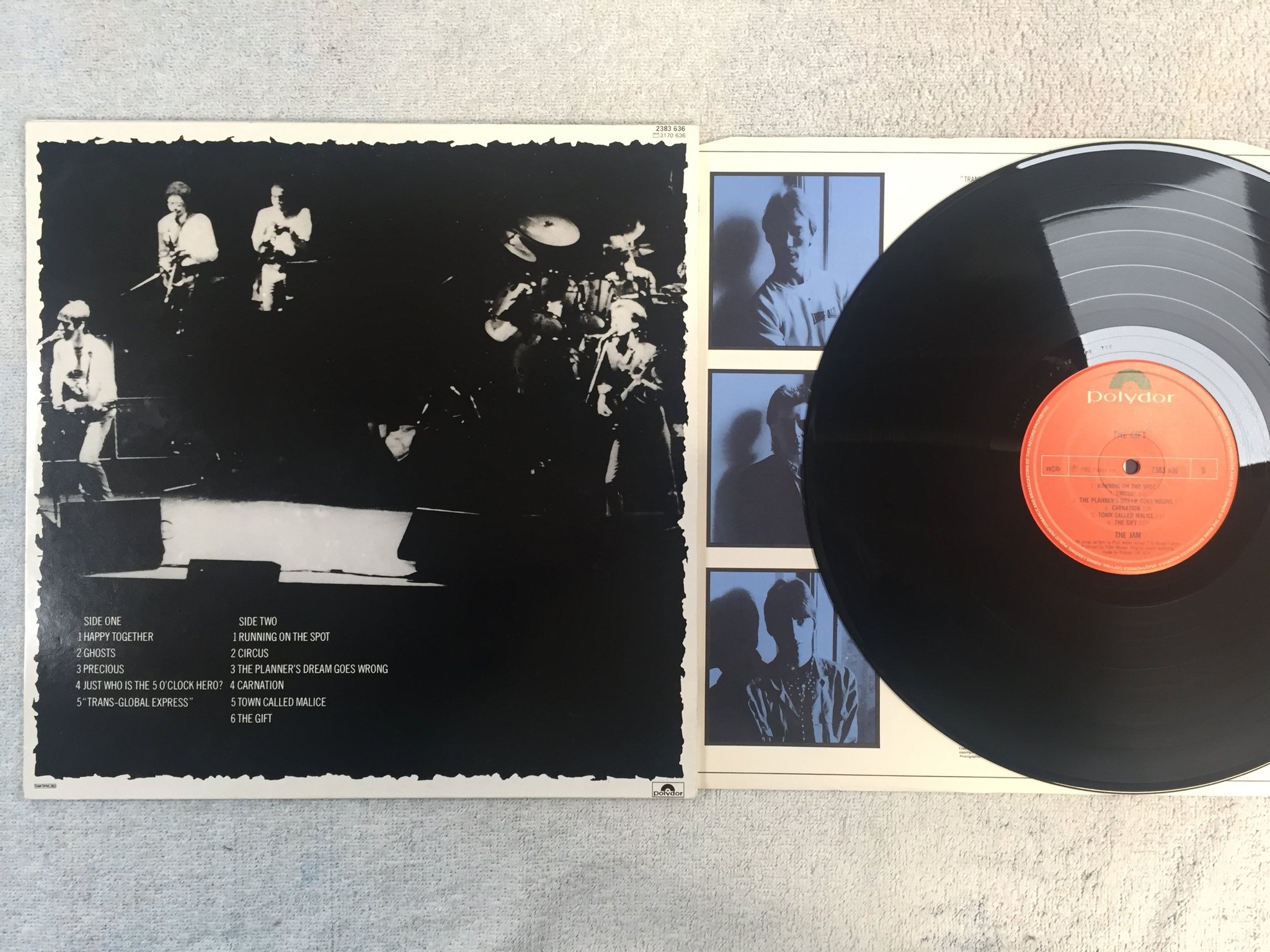 Omslagsbild för skivan THE JAM the gift LP -82 ncb POLYDOR 2383636