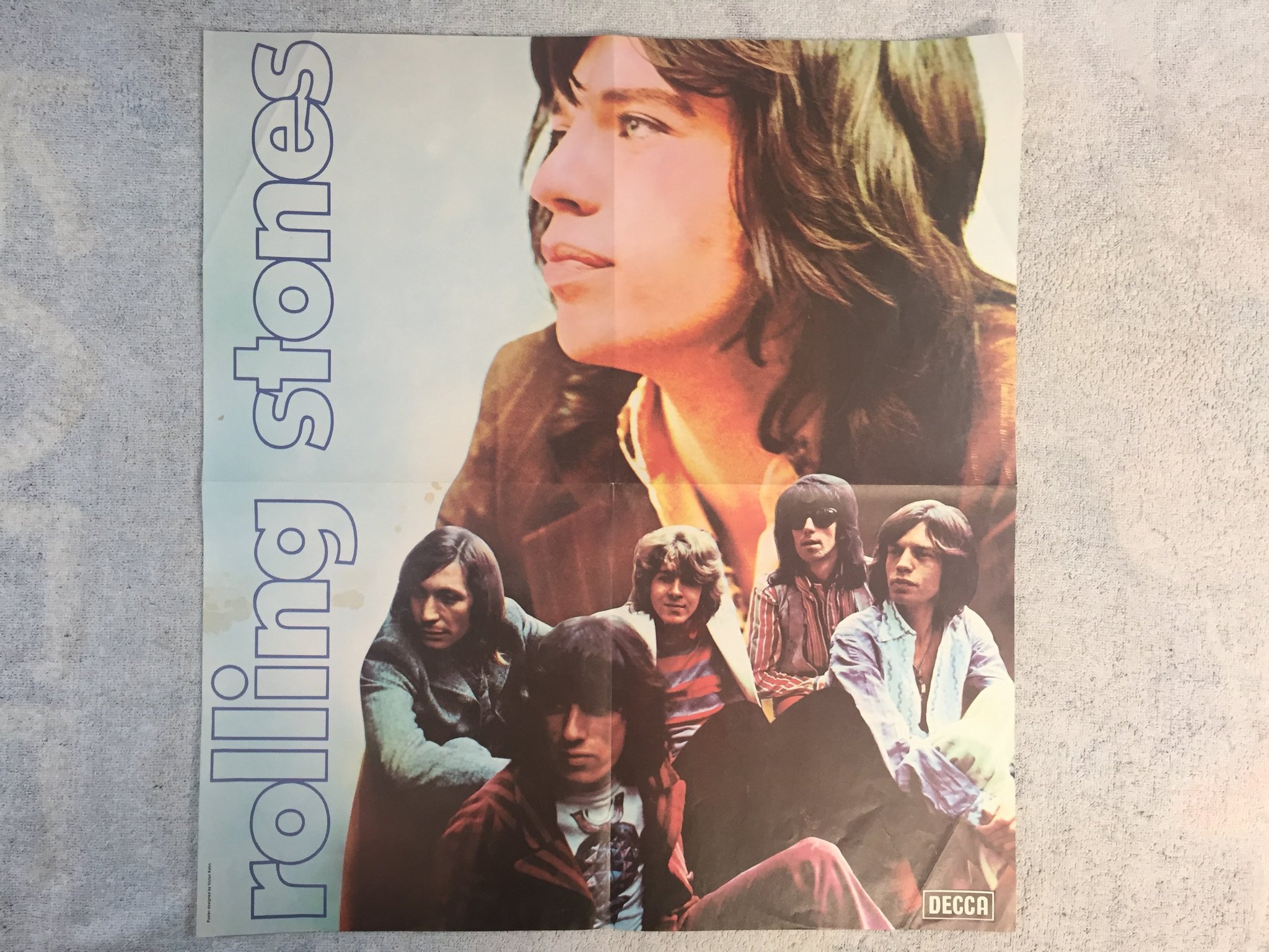 Omslagsbild för skivan ROLLING STONES let it bleed LP UK DECCA SKL 5025 w/ POSTER 