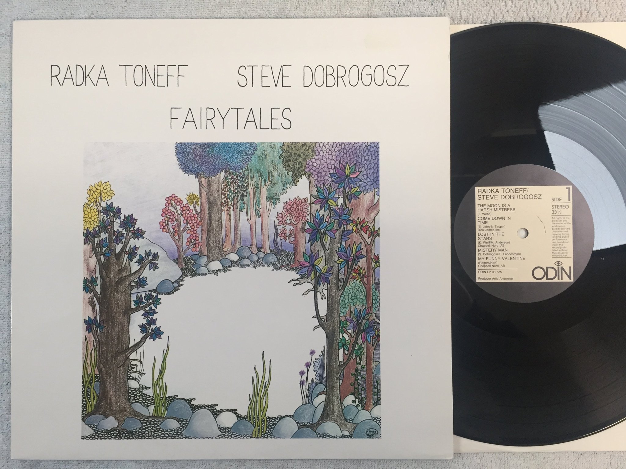 Omslagsbild för skivan RADKA TONEFF fairytales LP -82 Norway ODIN LP 03 audiophile 