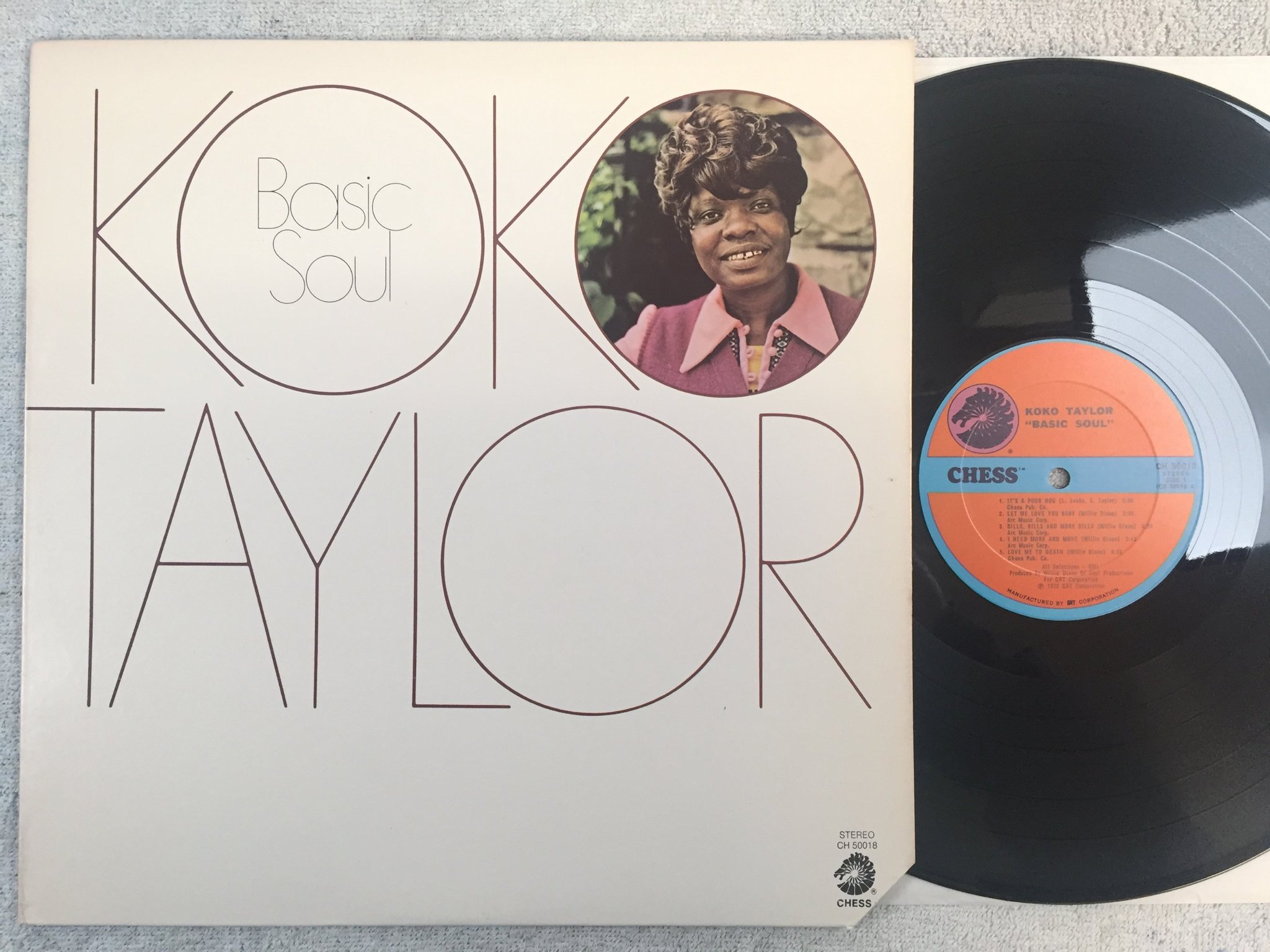 Omslagsbild för skivan KOKO TAYLOR basic soul LP -72 US CHESS CH 50018