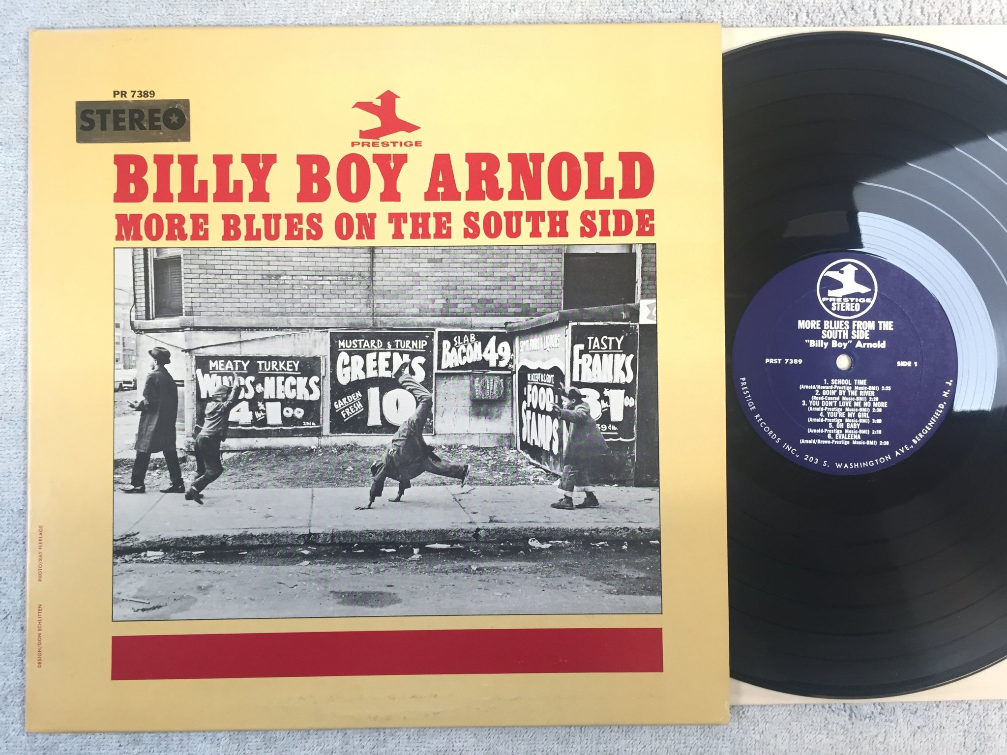 Omslagsbild för skivan BILLY BOY ARNOLD more blues from the south side LP -65 US PRESTIGE PRST 7389 rar