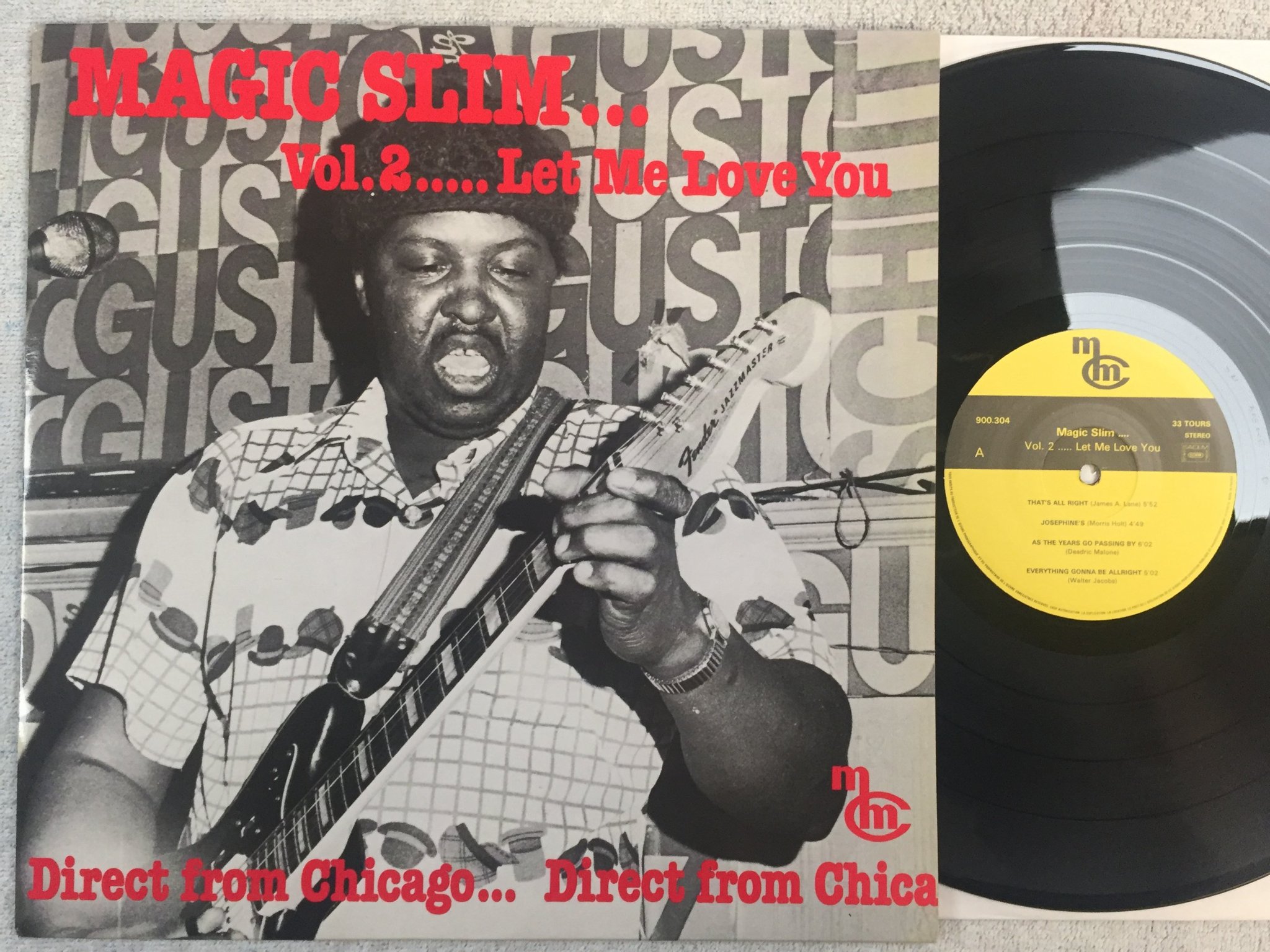 Omslagsbild för skivan MAGIC SLIM let me love you ... vol 2 LP  Fra MCM 900.306