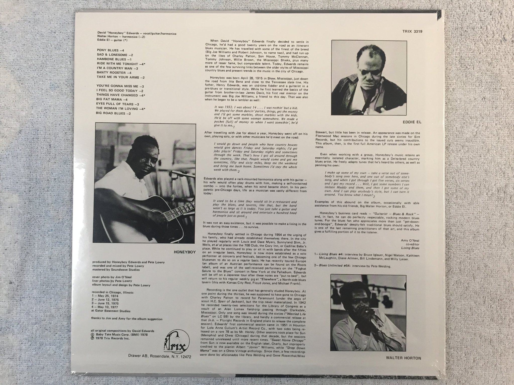 Omslagsbild för skivan DAVID EDWARDS I've been around LP -78 US TRIX 3319 Still sealed