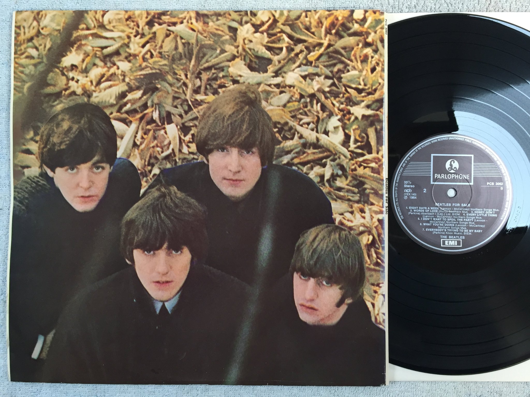 Omslagsbild för skivan THE BEATLES for sale  LP re NCB PARLOPHONE PCS 3062