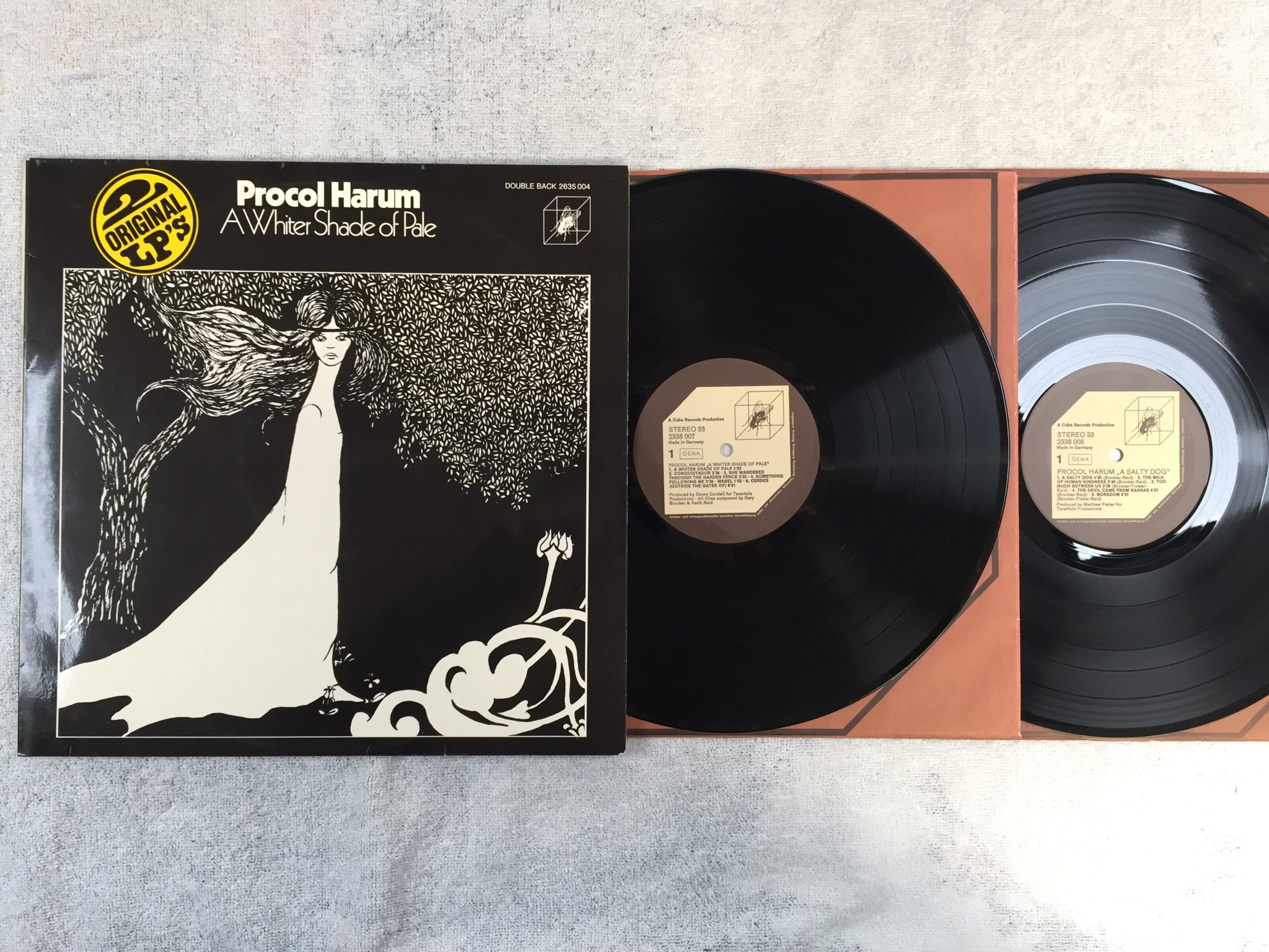 Omslagsbild för skivan PROCOL HARUM 2 albums in one 2xLP Ger CUBE 2338 008