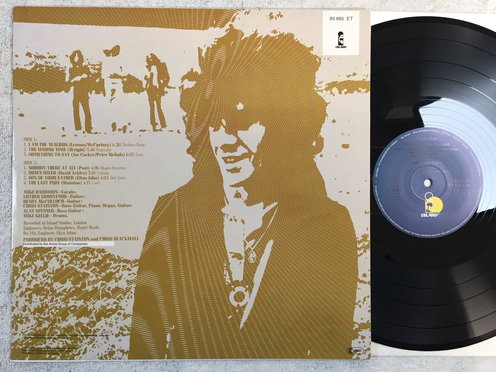 Omslagsbild för skivan SPOOKEY TOOTH the last puff LP re Ger ISLAND 85682 IT