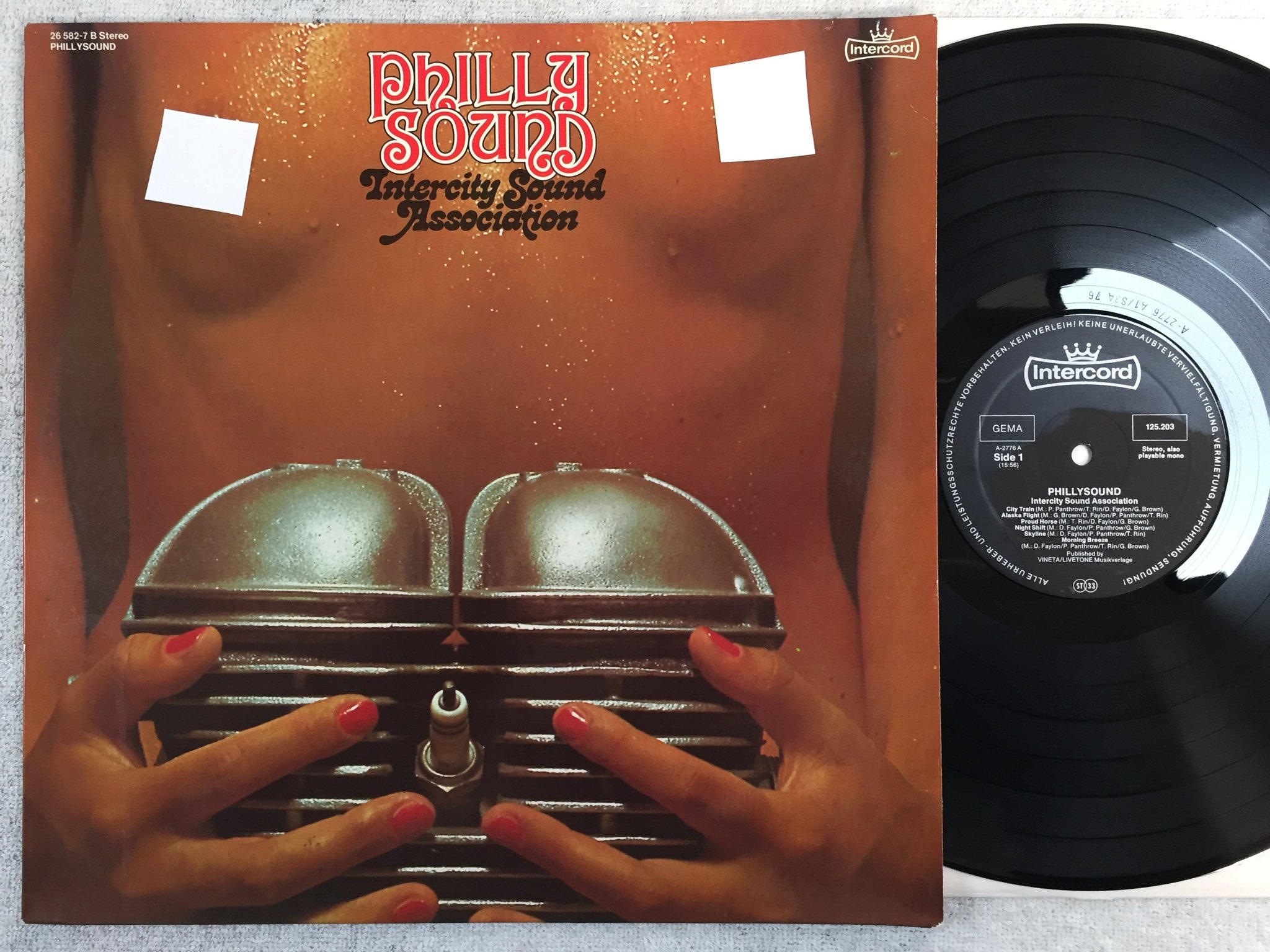 Omslagsbild för skivan INTERCITY SOUND ASSOCIATION phillysound LP -76 Ger INTERCORD 26 582-7 soul