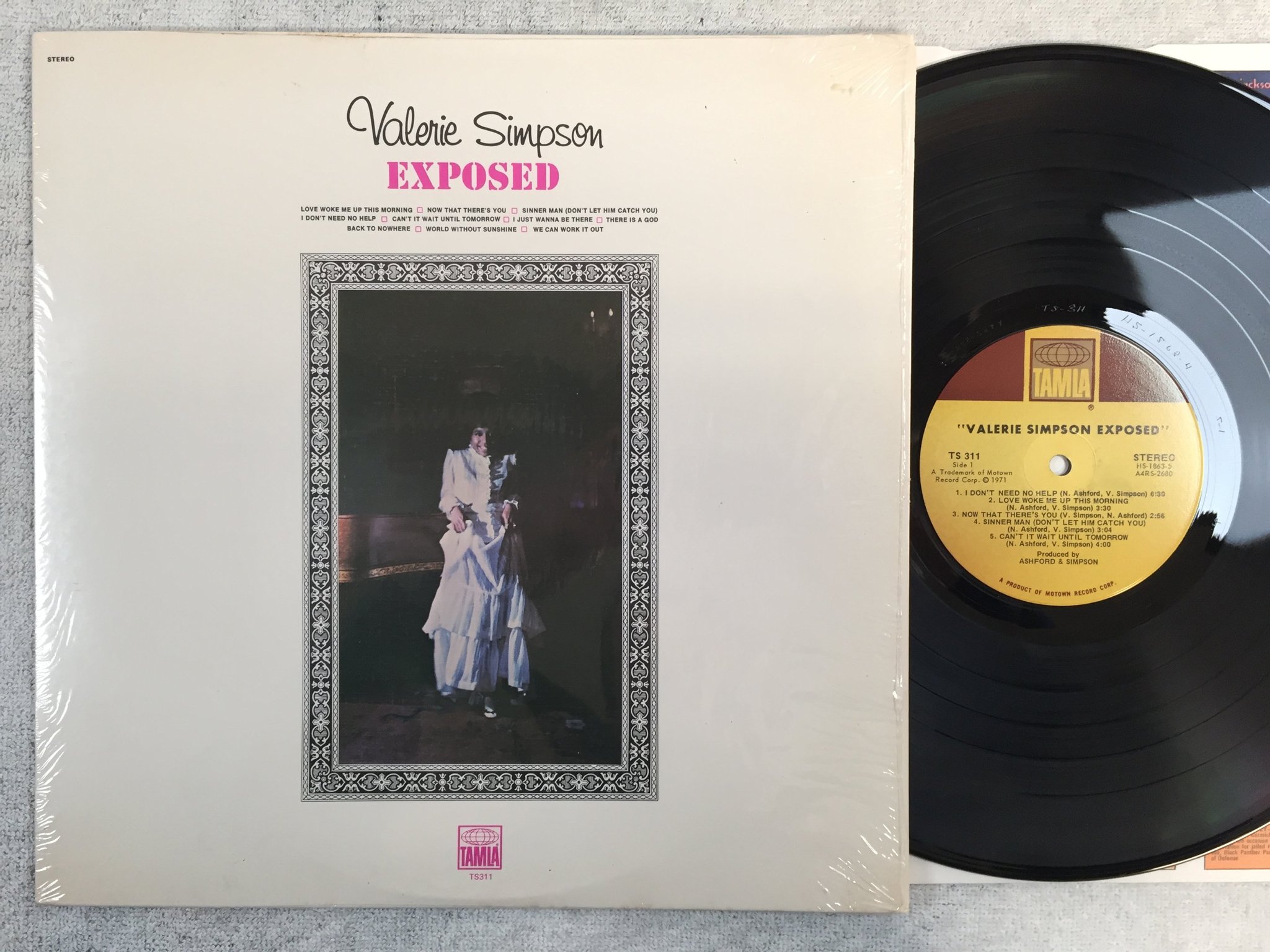 Omslagsbild för skivan VALERIE SIMPSON exposed LP -71 US MOTOWN TS 311