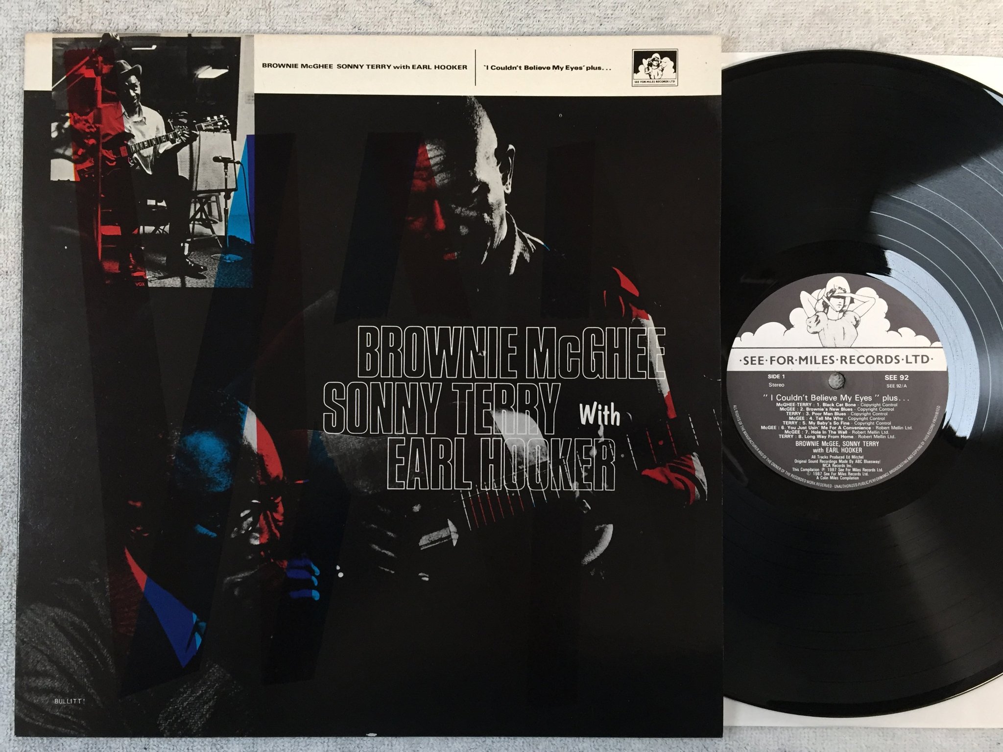 Omslagsbild för skivan BROWNIE McGEE I couldn't believe my eyes LP -87 UK SEE FOR MILES SEE 92
