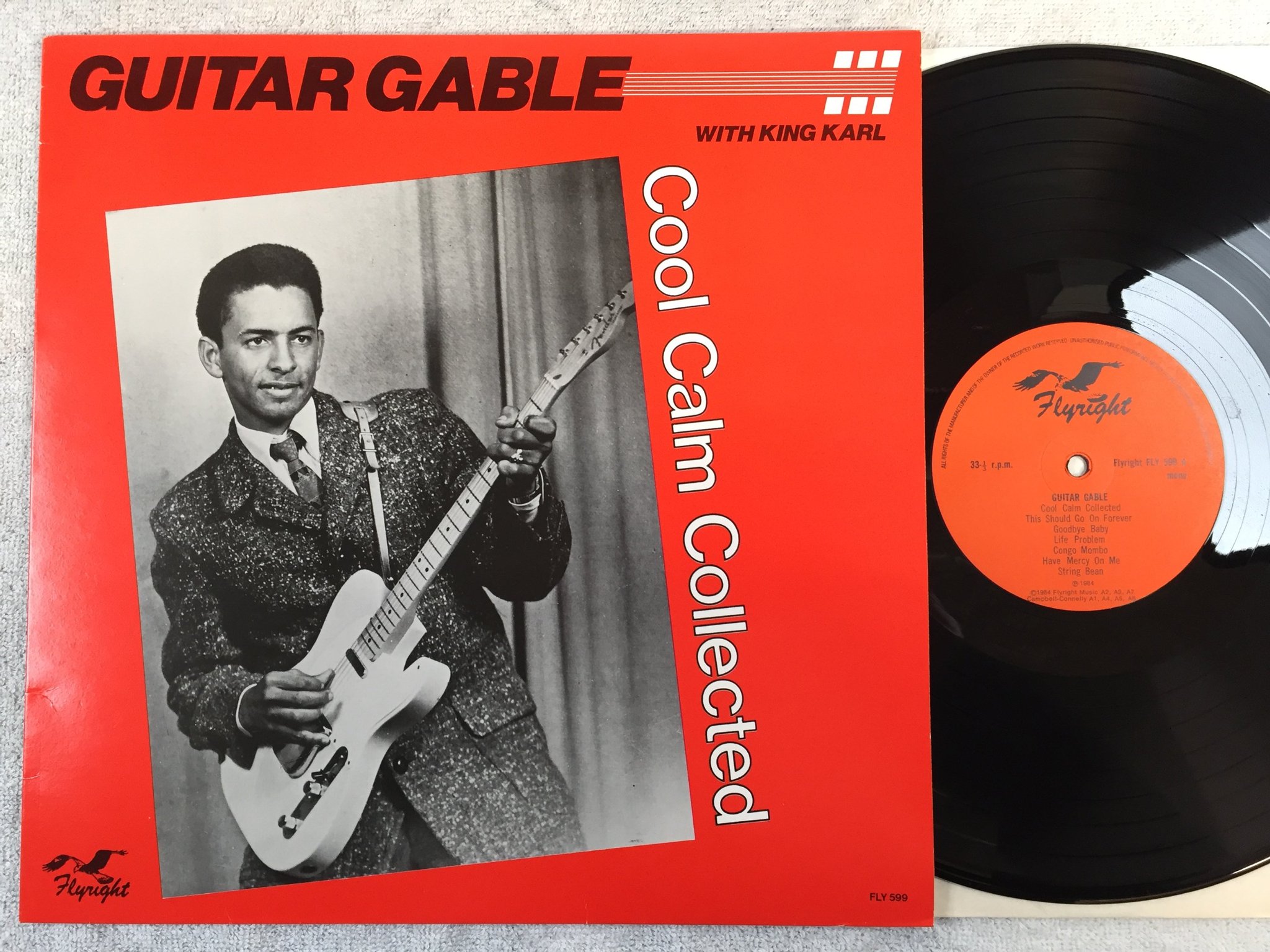 Omslagsbild för skivan GUITAR GABLE s/t LP -84 UK FLYRIGHT FLY 599