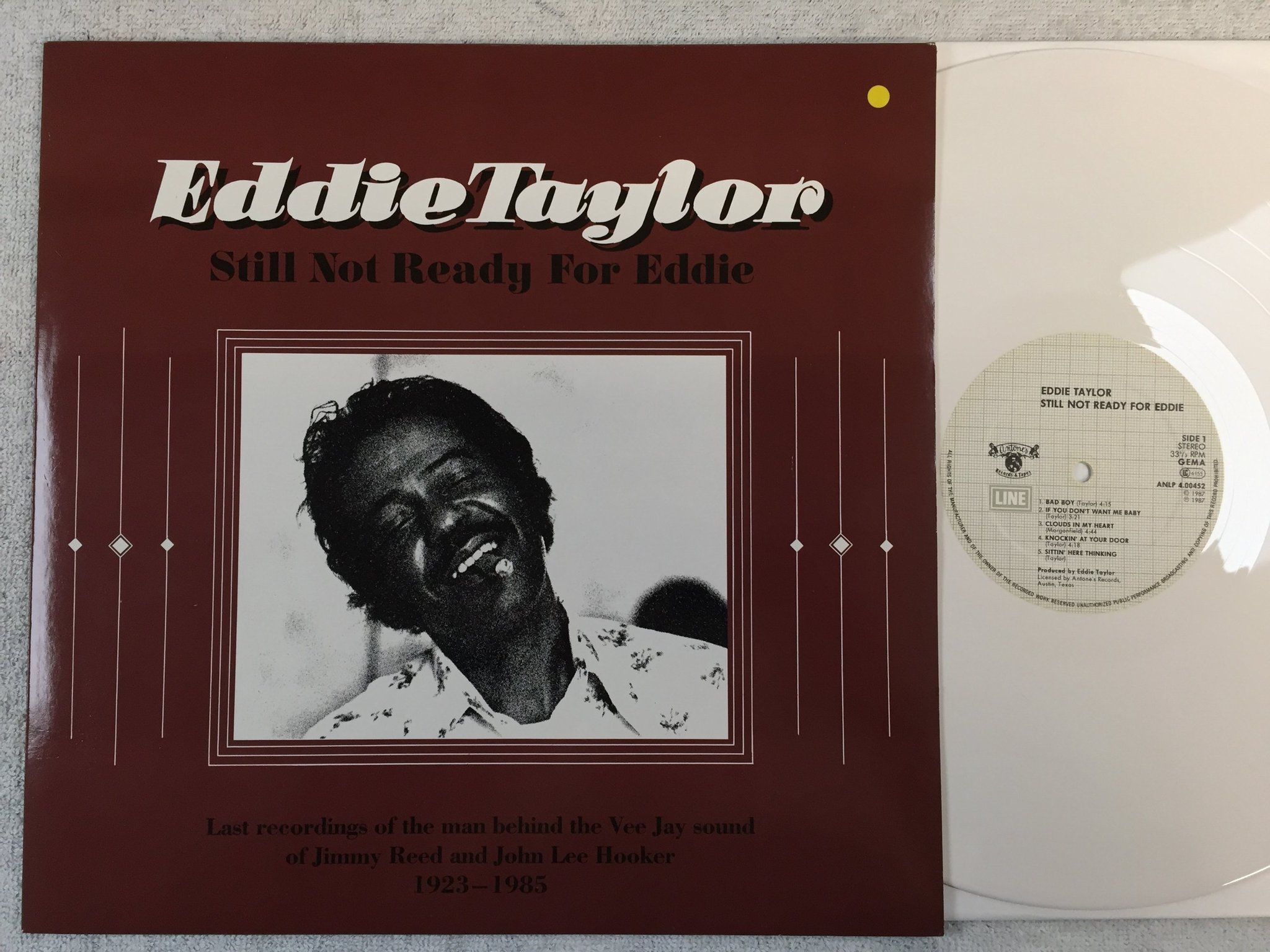 Omslagsbild för skivan EDDIE TAYLOR still not ready for Eddie LP -87 Ger ANLP 400452