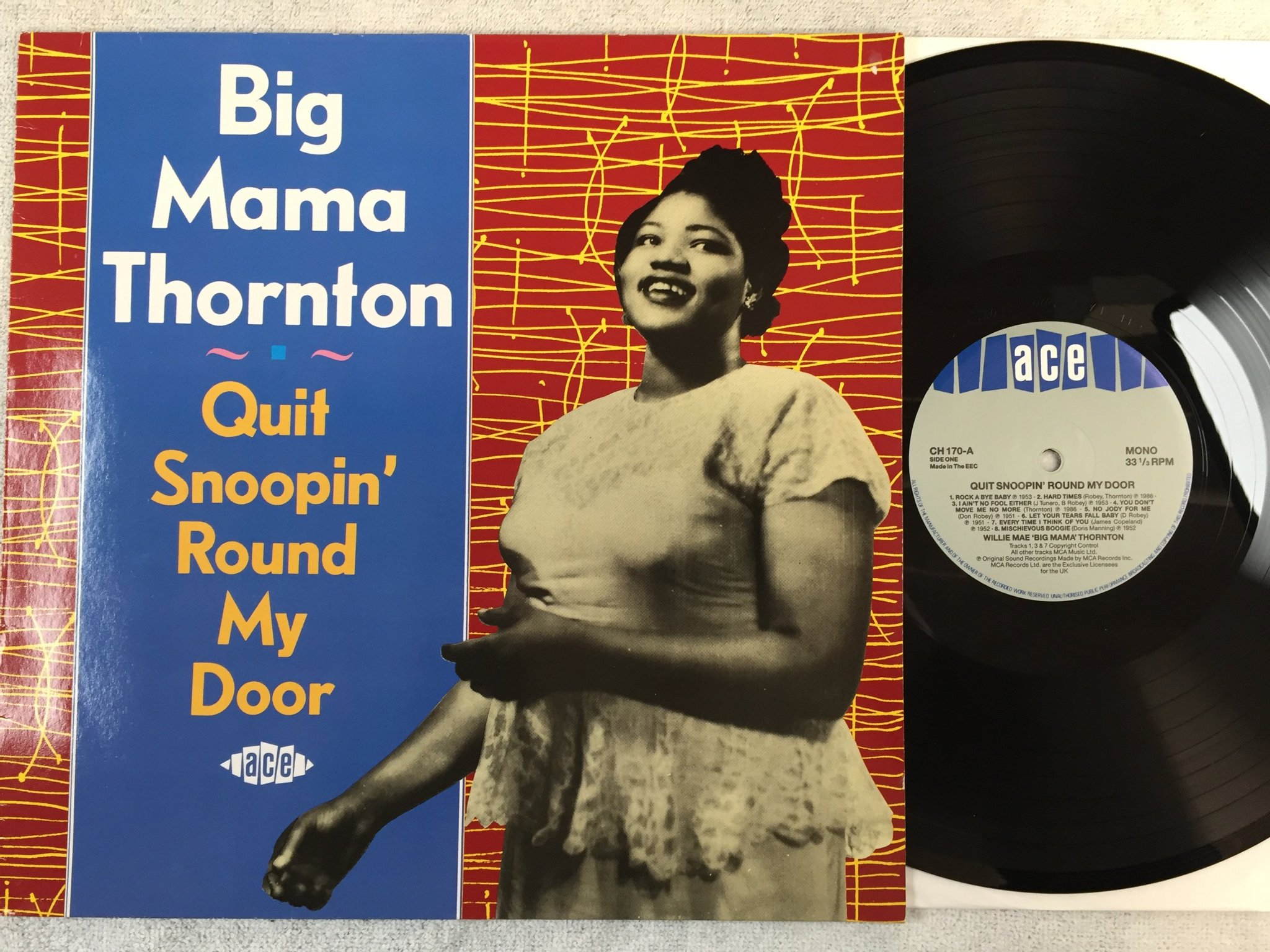Omslagsbild för skivan WILLIE MAE THORNTON quit snoopin round my door LP ACE CH-170