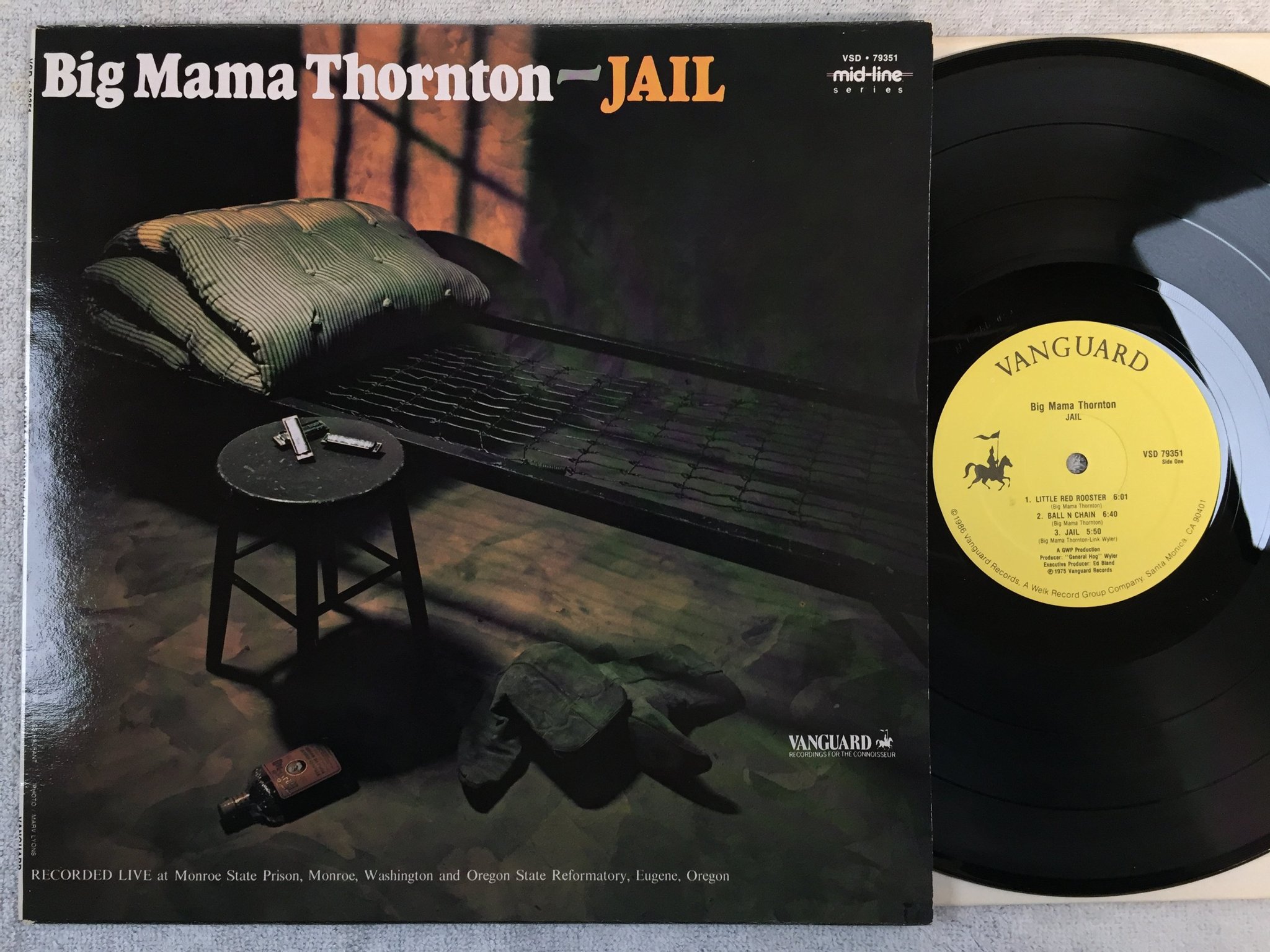 Omslagsbild för skivan BIG MAMA THORNTON jail LP re VANGUARD VSD 79351