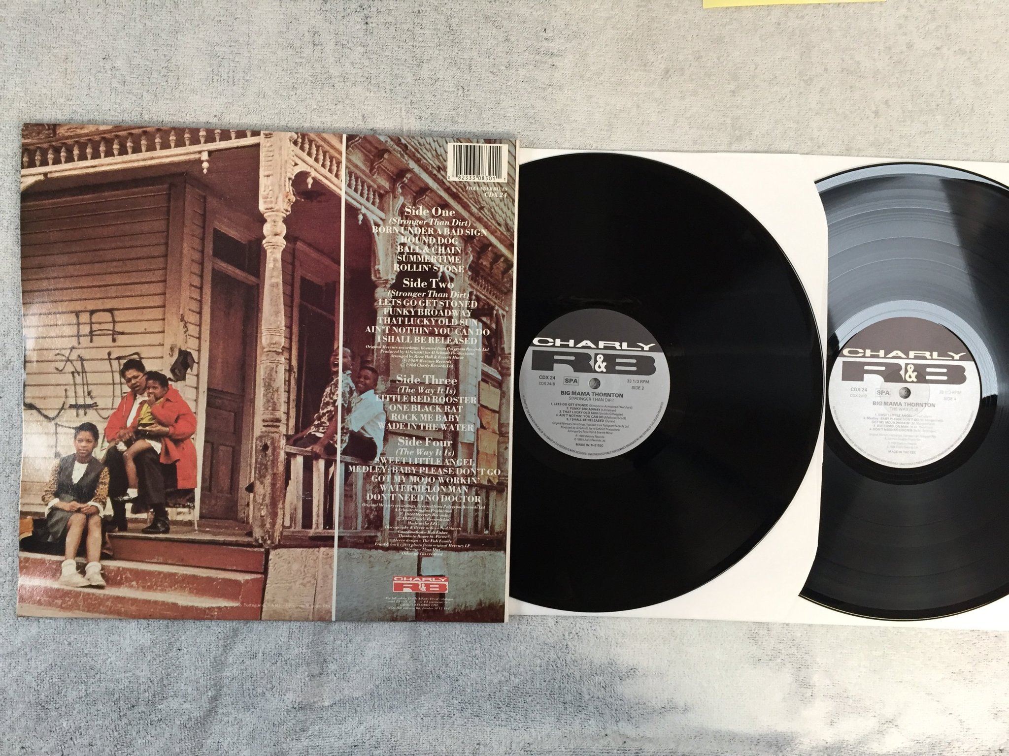 Omslagsbild för skivan BIG MAMA THORNTON stronger than dirt 2xLP CHARLY R&B CDX 24