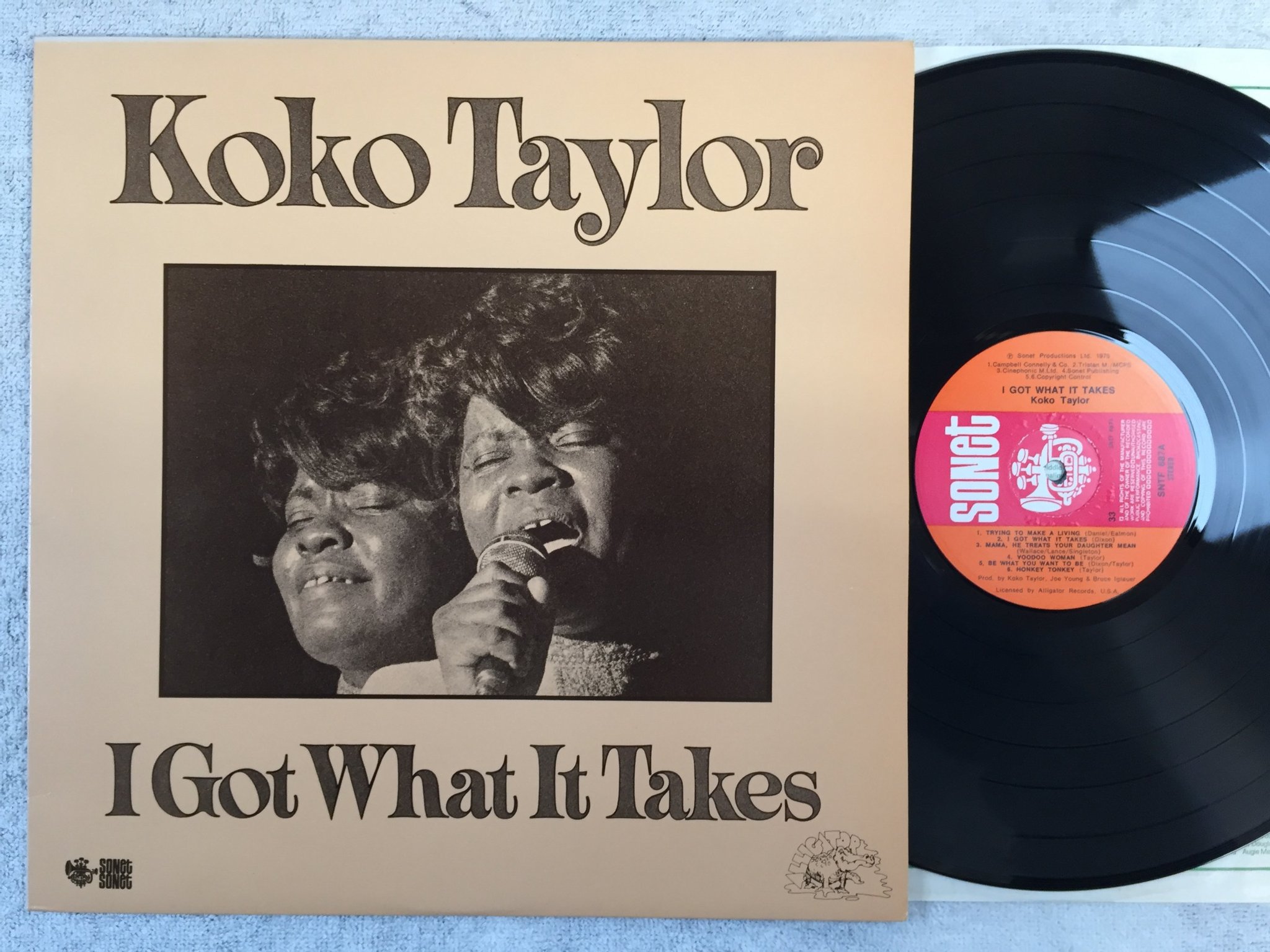 Omslagsbild för skivan KOKO TAYLOR I got what it takes LP -75 UK SONET SNTF 687