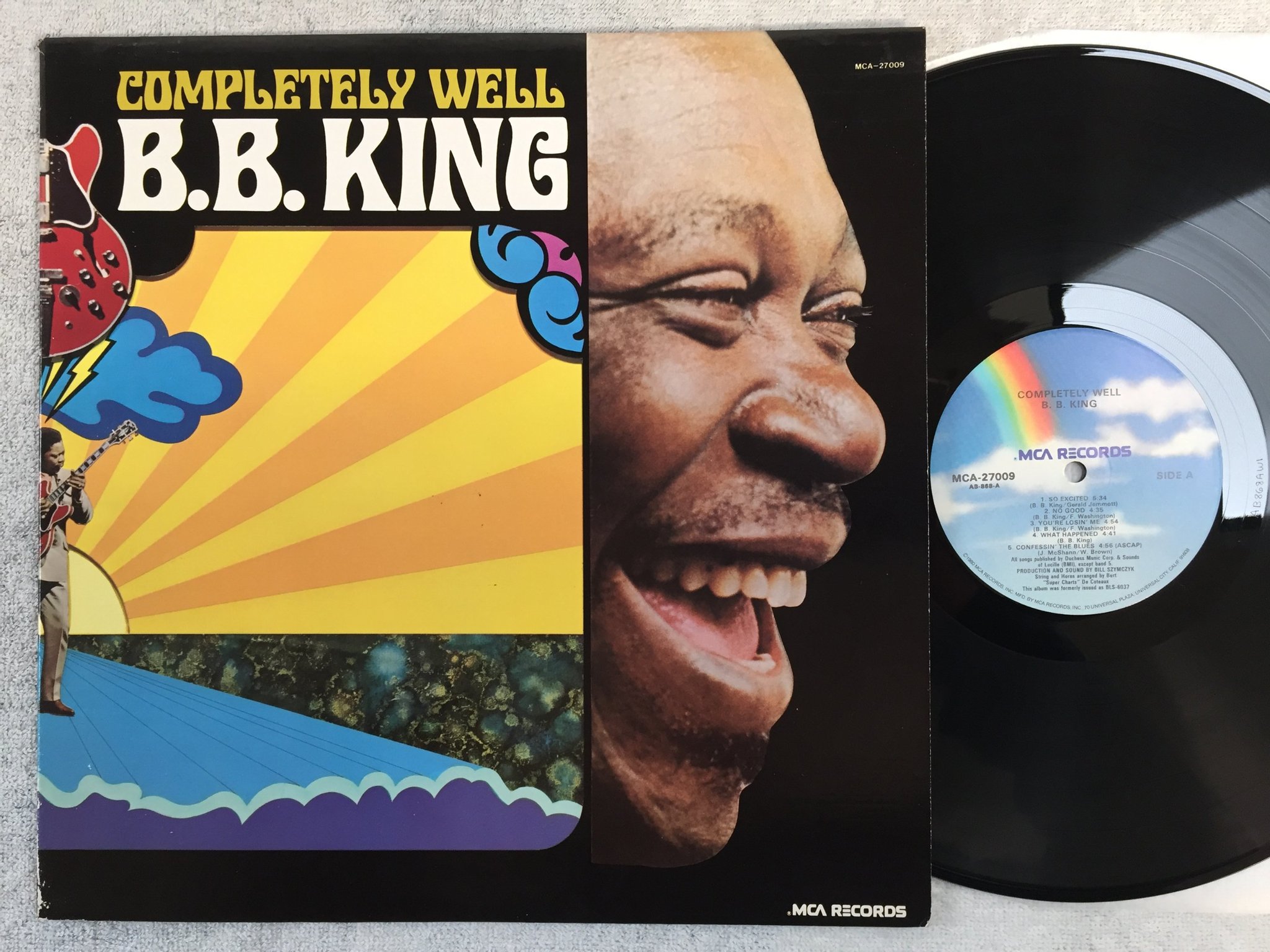 Omslagsbild för skivan BB KING Completely Well LP re US MCA 27009